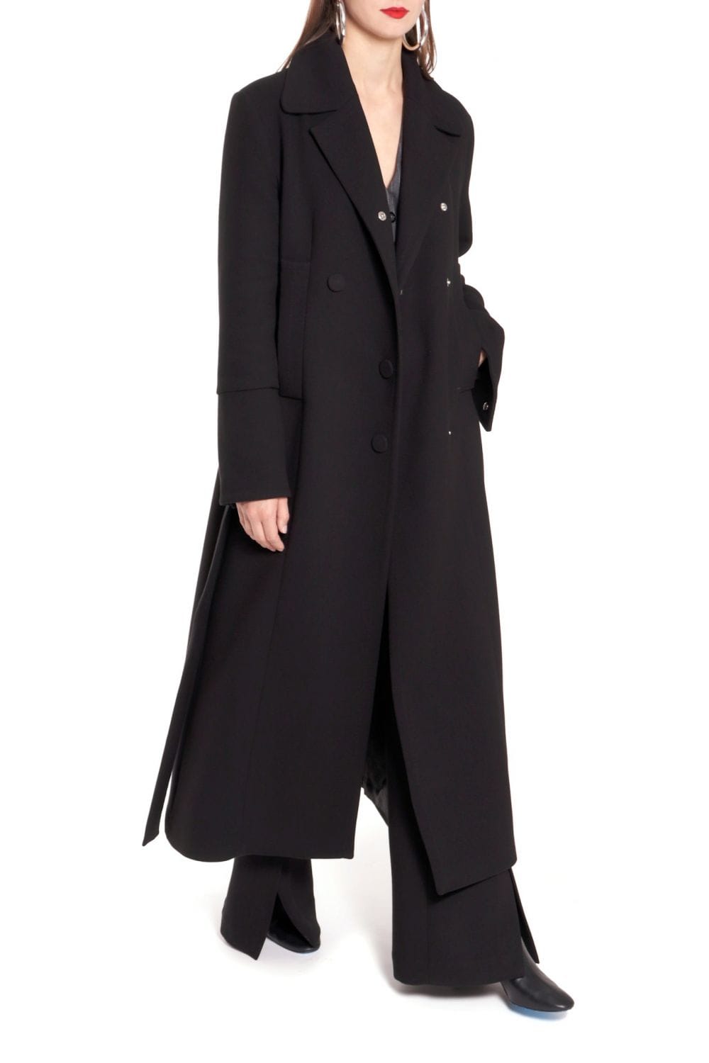Coat Tilda Designer Black in Black made by HALEWSKI