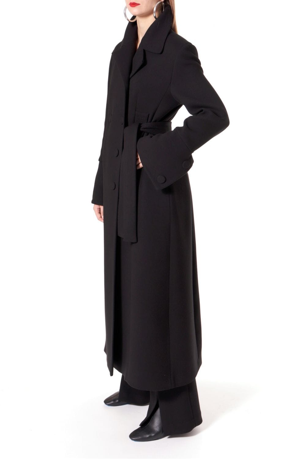 Coat Tilda Designer Black in Black made by HALEWSKI