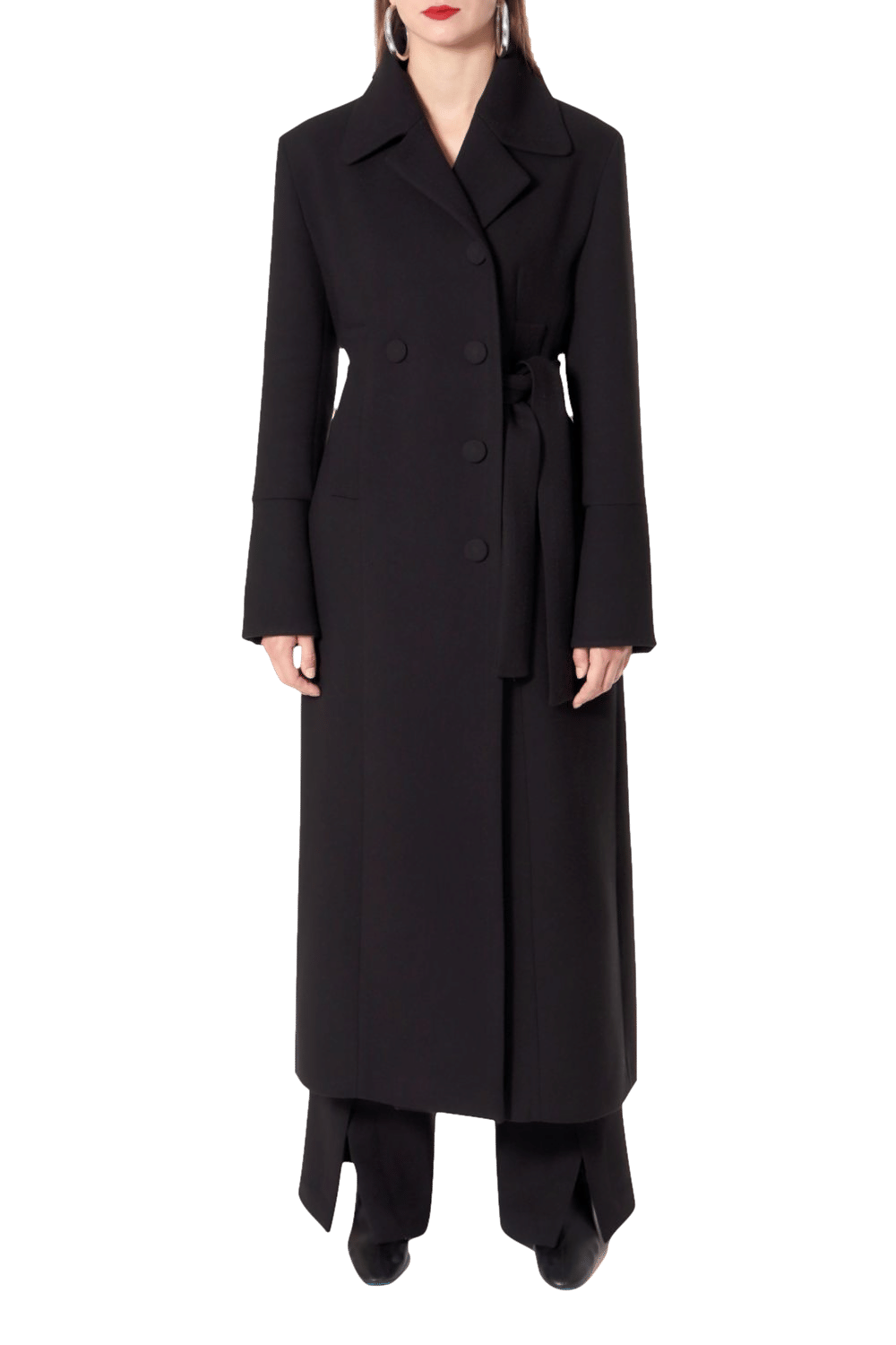 Coat Tilda Designer Black in Black made by HALEWSKI
