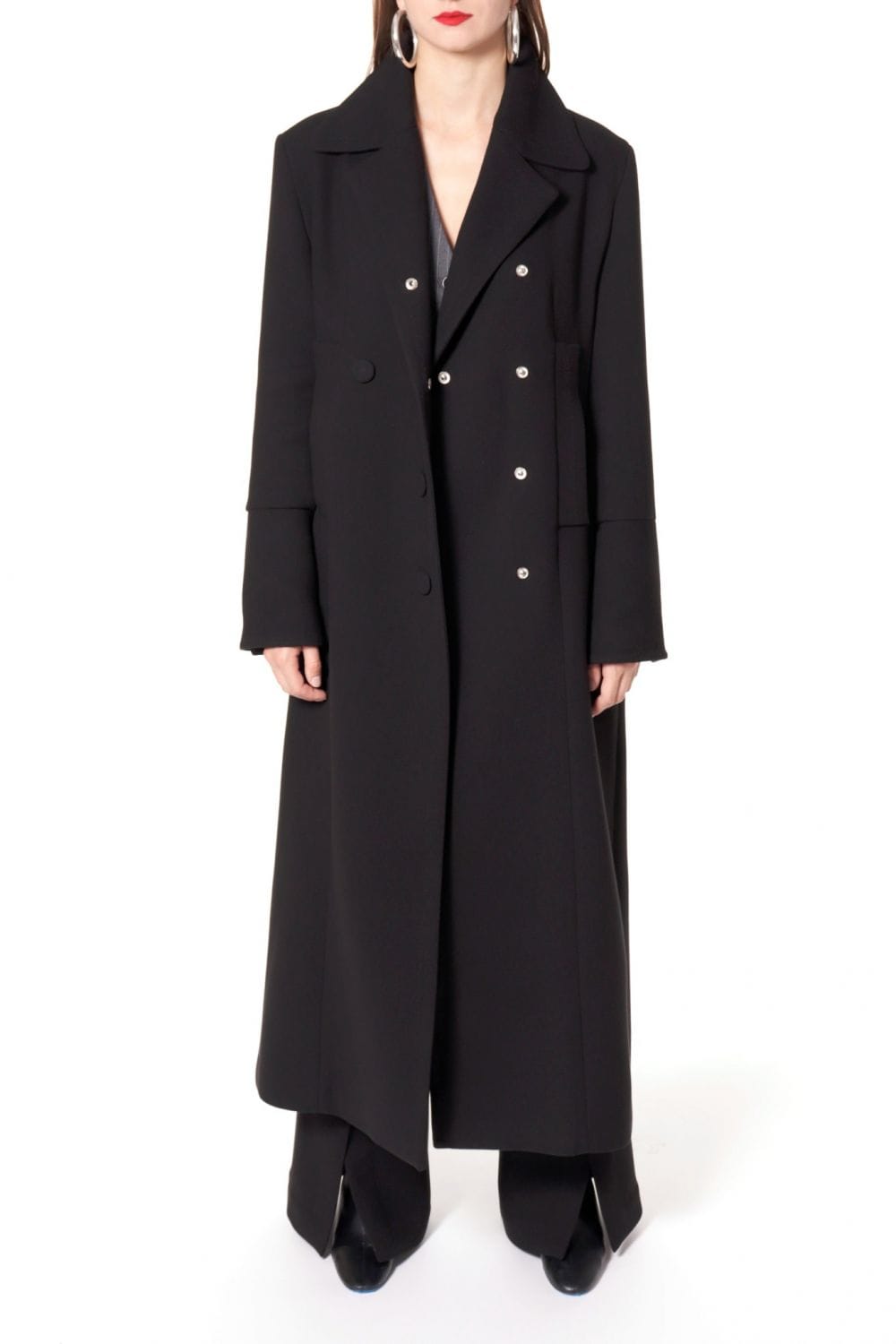 Coat Tilda Designer Black in Black made by HALEWSKI