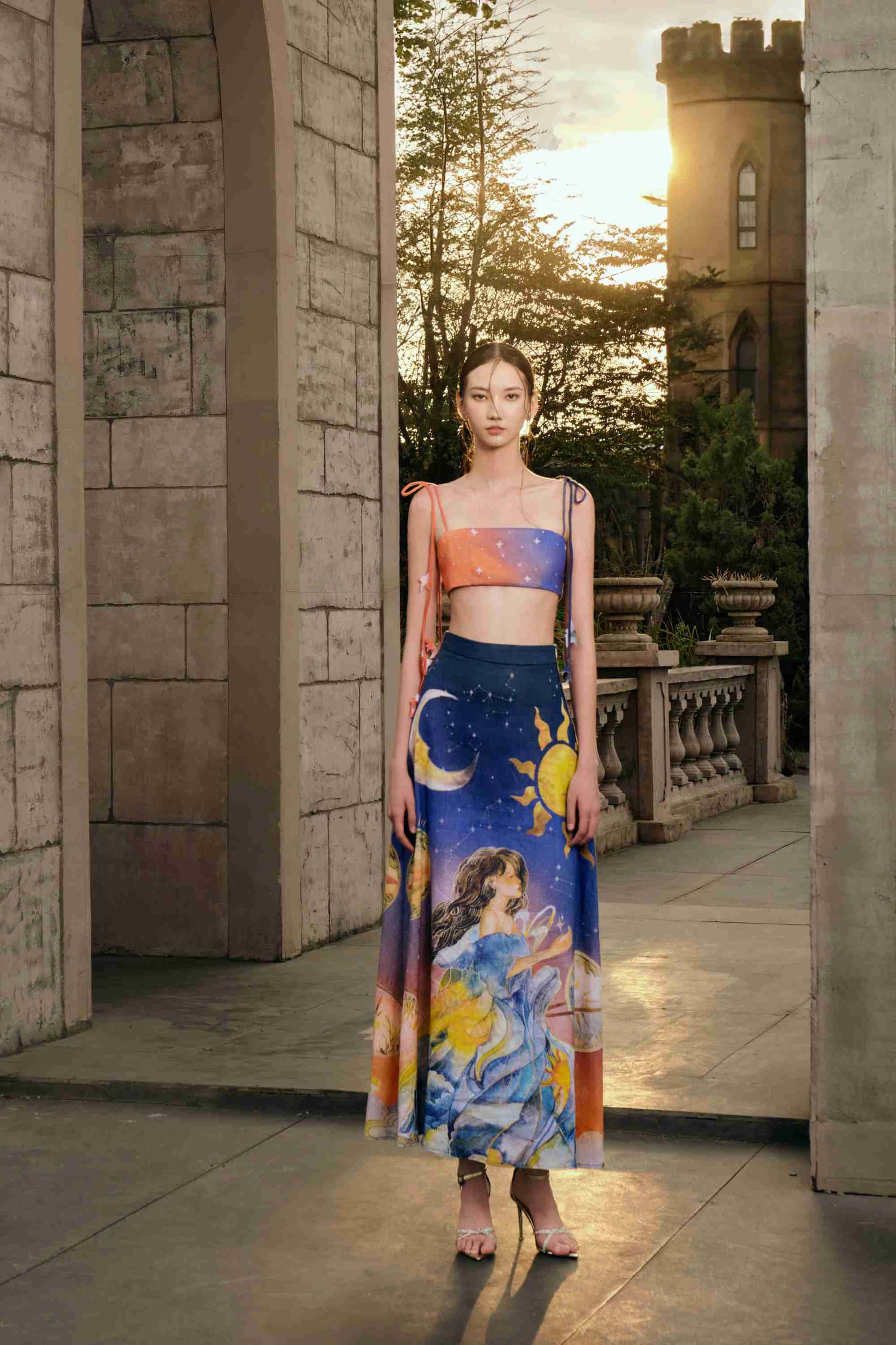 Starlit Mother Skirt made by JUSTIN TONG