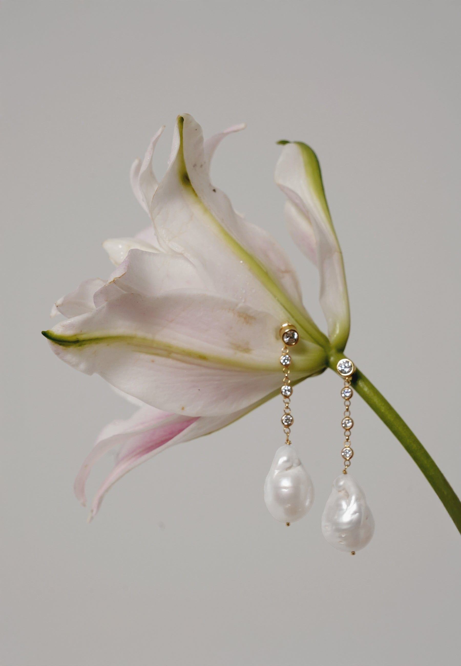 Pendientes Celine Perla Barroca made by Lavani Jewels