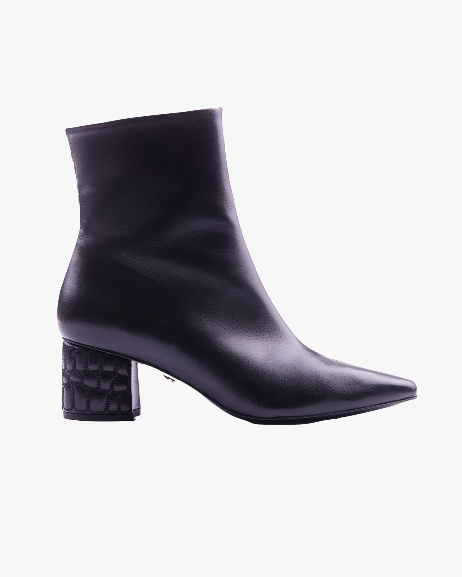 Croc Heel Boot 55 Black in Black made by ATANA