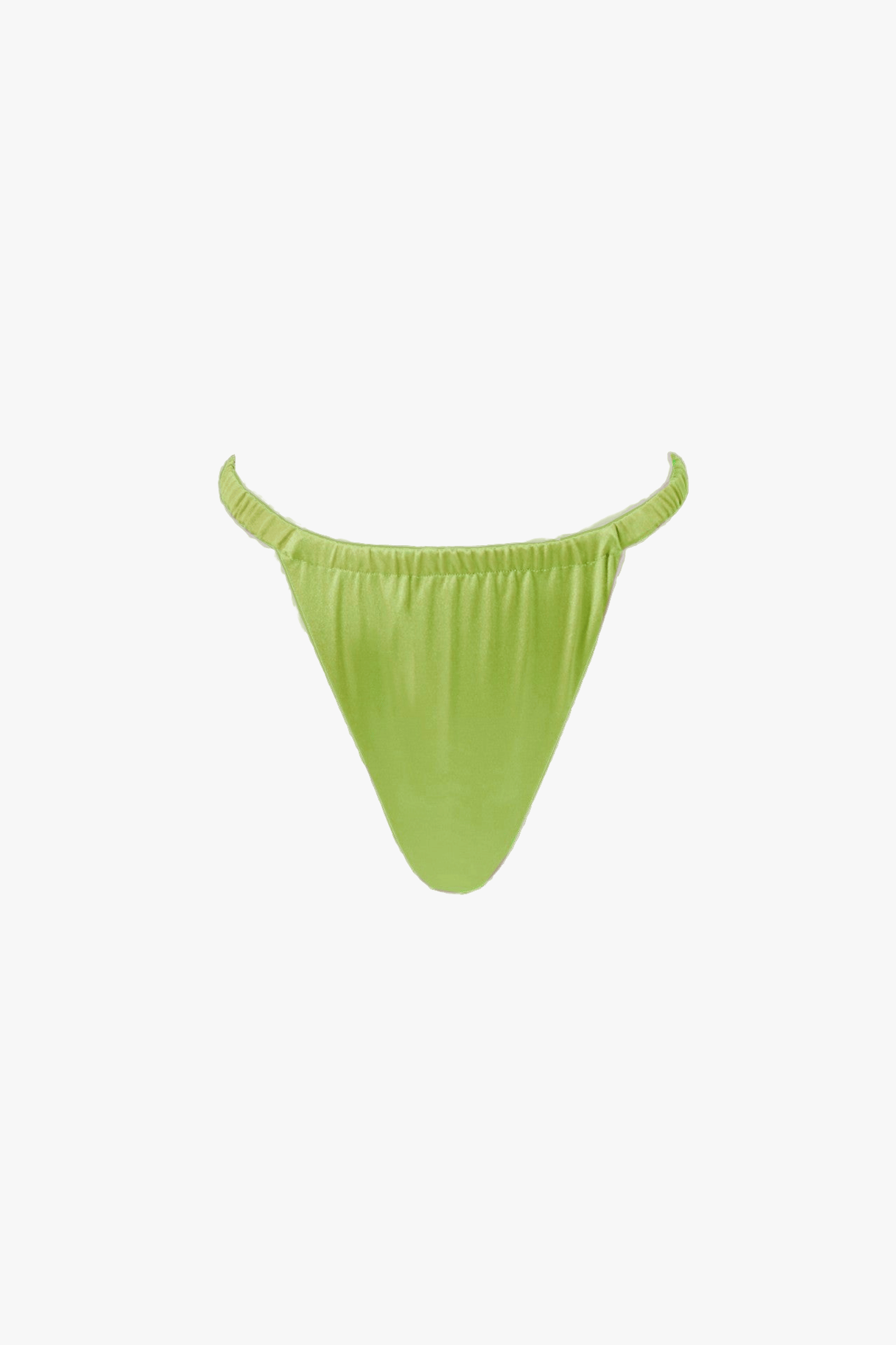 Sofia Bikini Bottoms in Chartreuse made by Decolet The Label