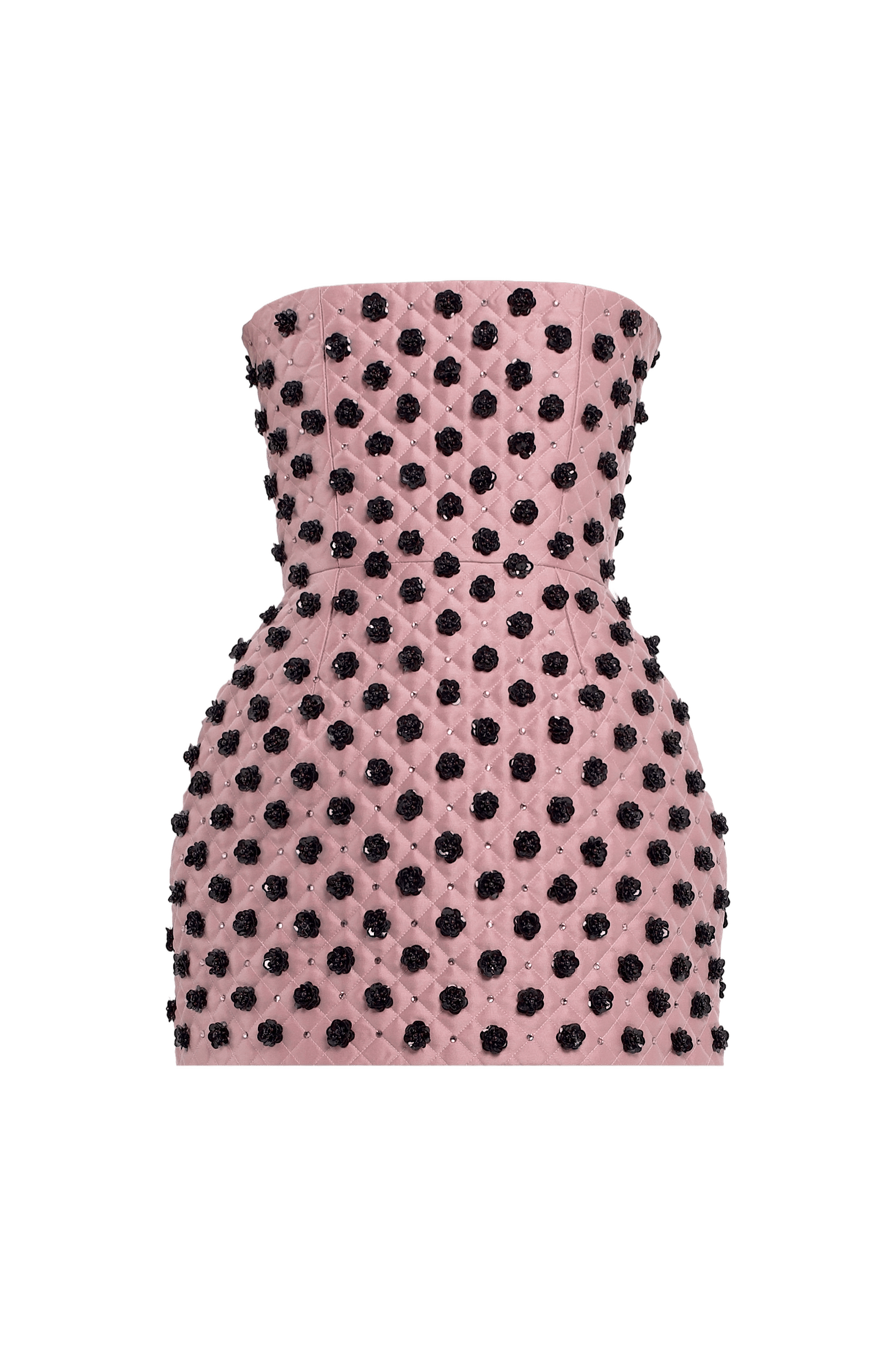 Pink Quilted Mini Dress made by Compte Spain