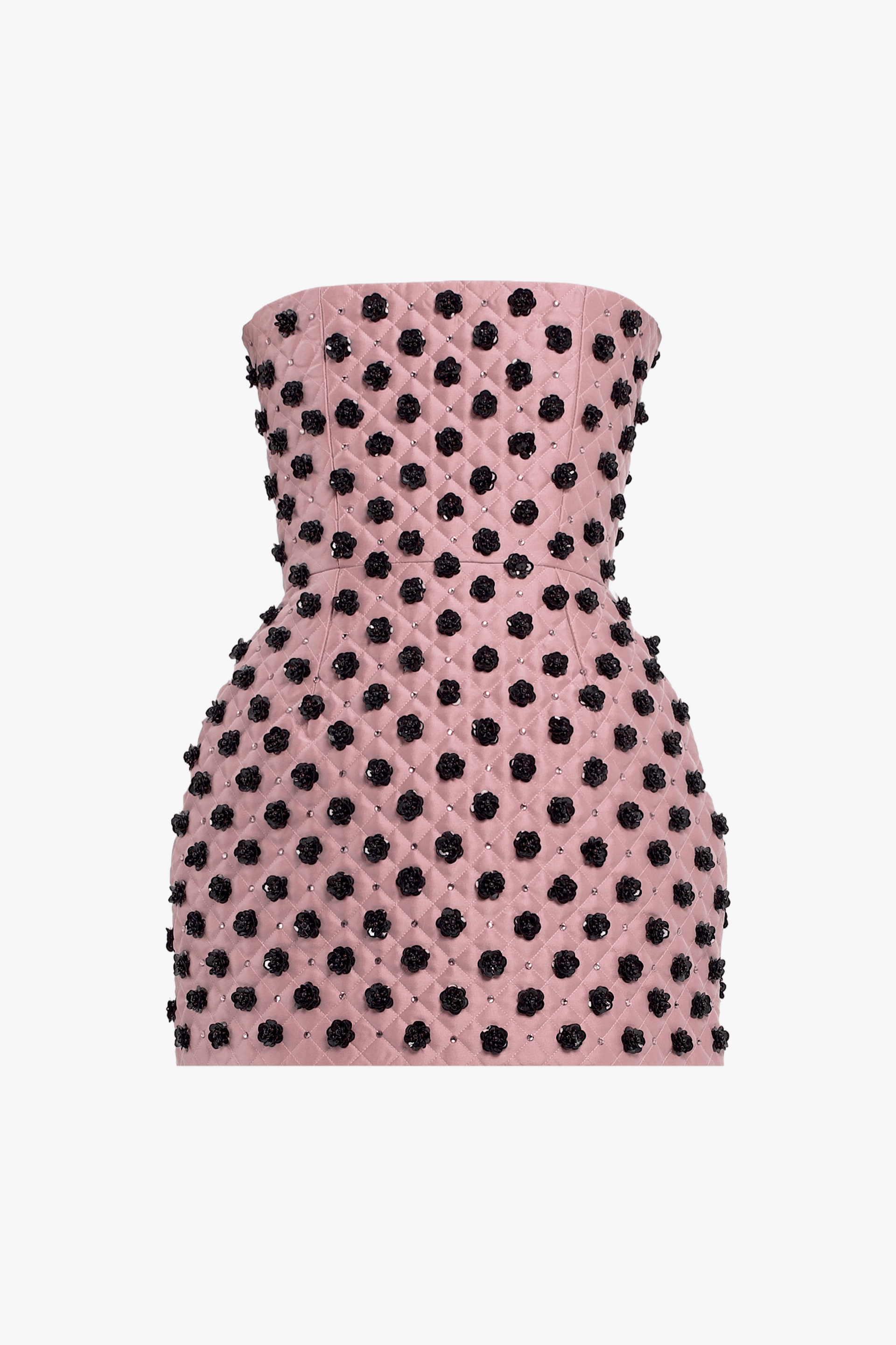 Pink Quilted Mini Dress made by Compte Spain