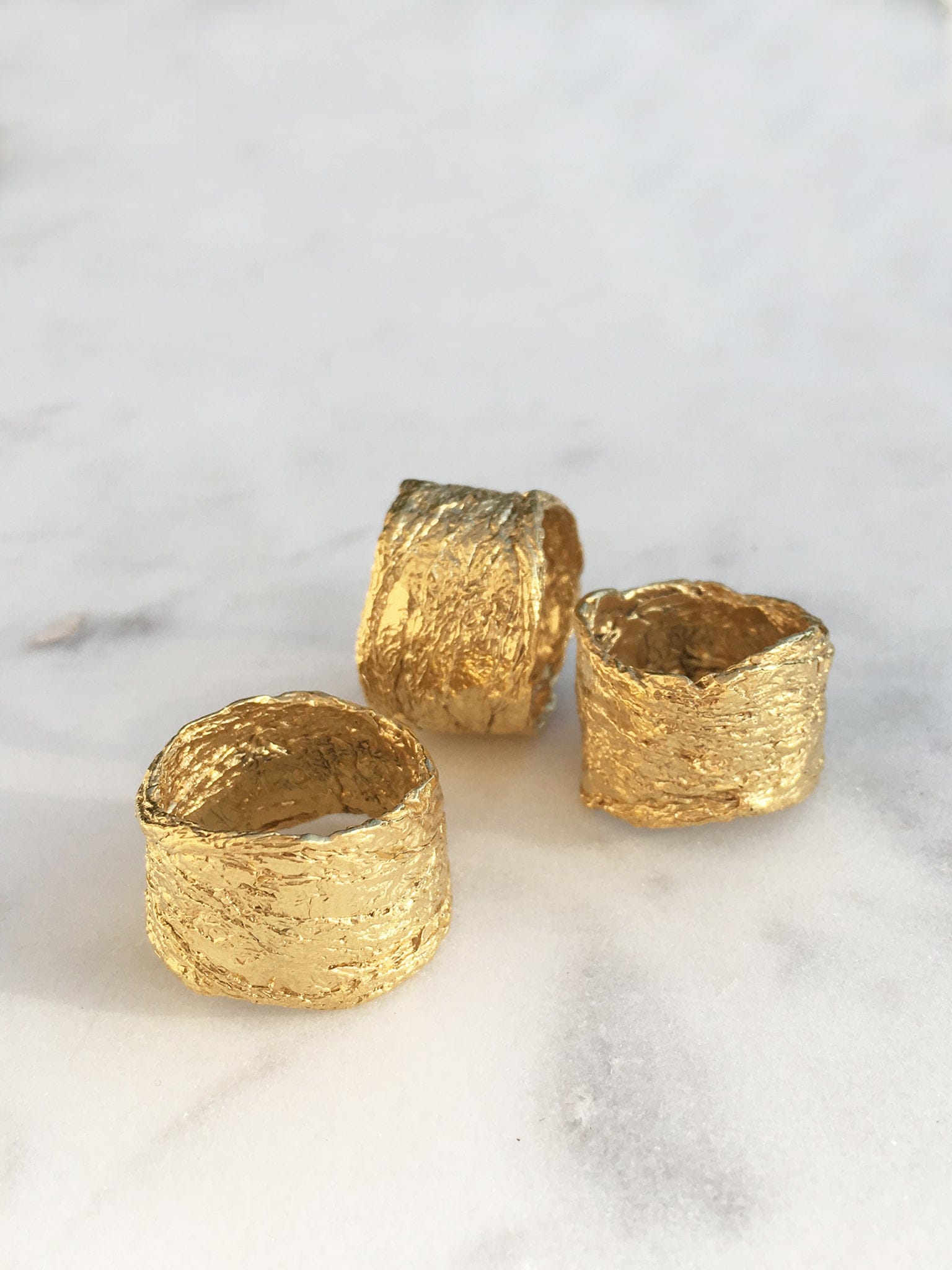 Archaic Ring Gold in Gold made by Eva Remenyi