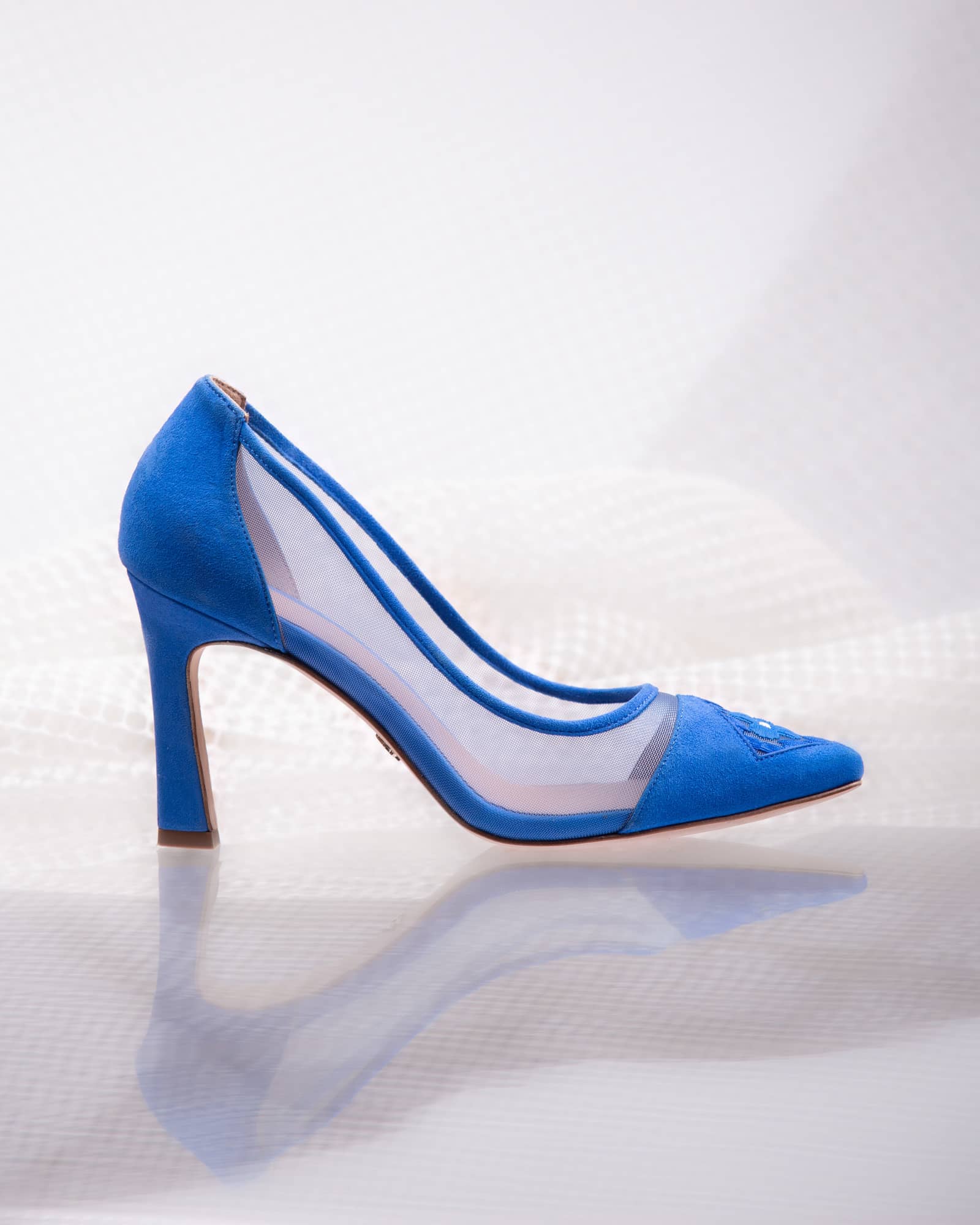 Fiorellini Pump Mesh 85 Royal Blue in Blue made by ATANA