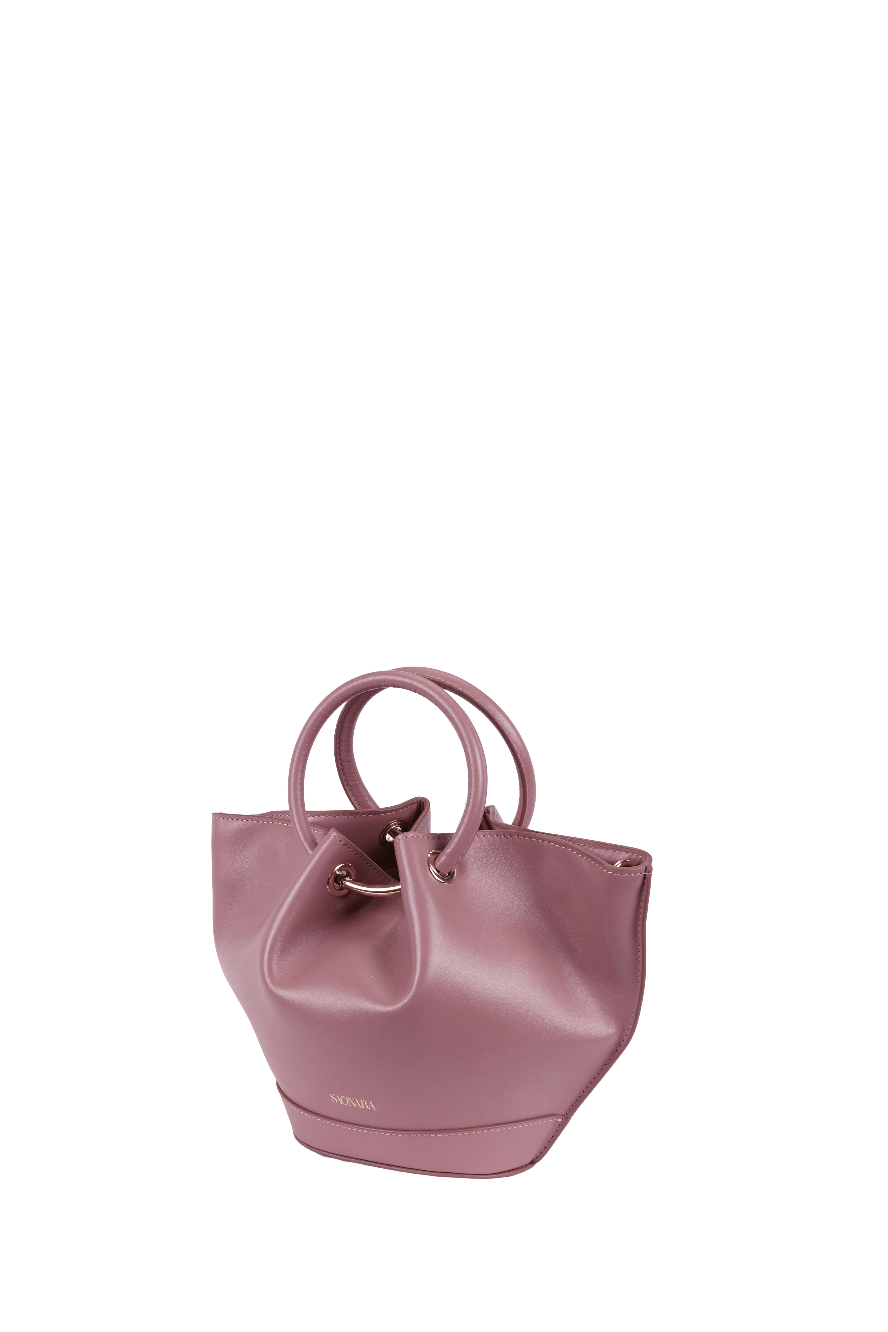 SAONARA MINI PINK LEATHER BAG made by Saonara