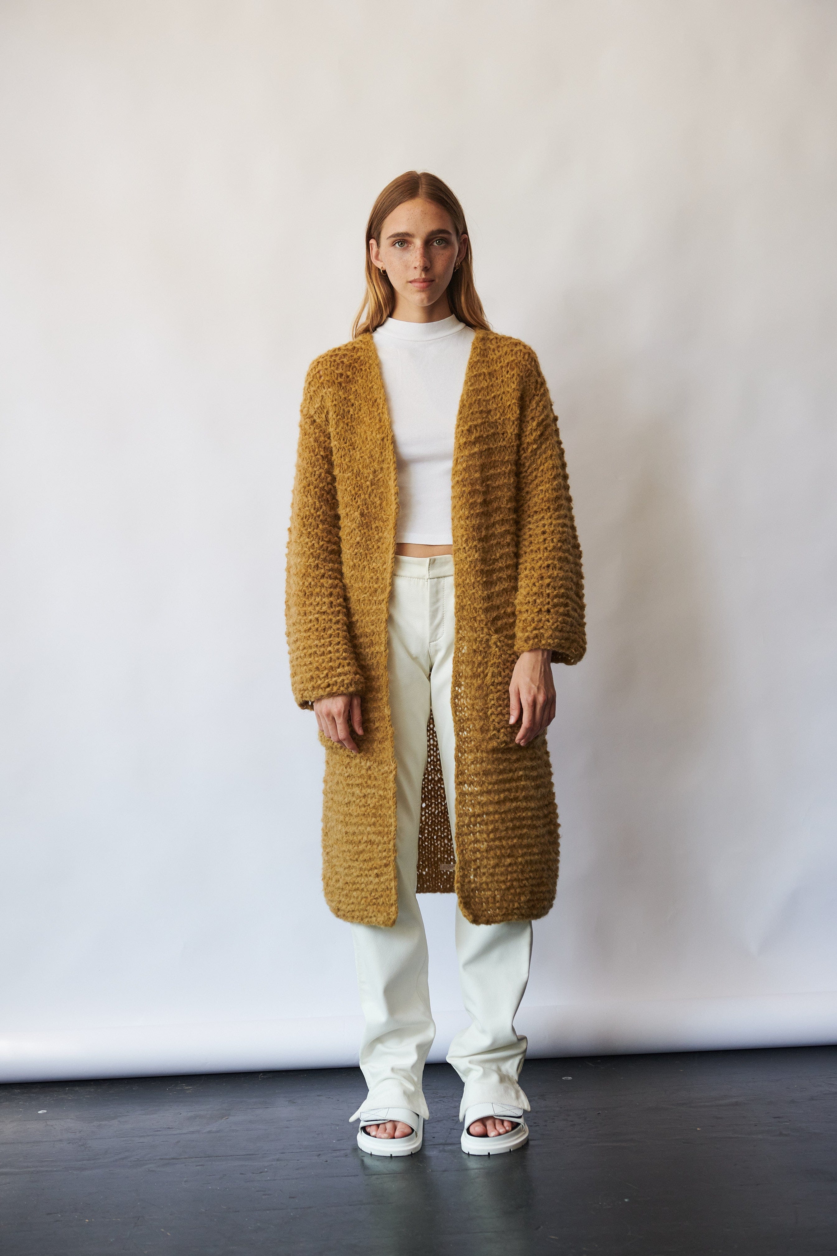 Rumer Cardigan in Brown made by AYNI