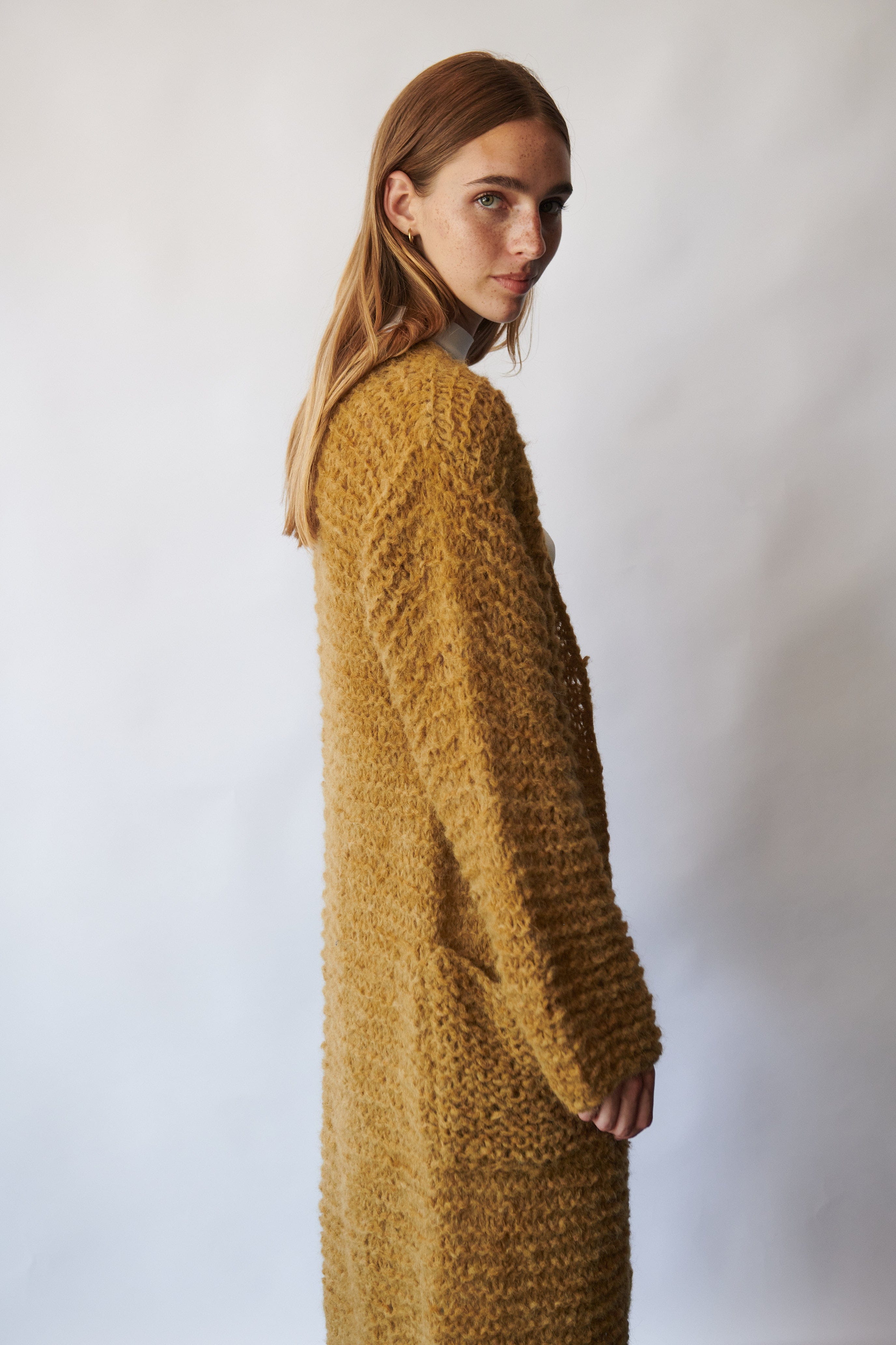 Rumer Cardigan in Brown made by AYNI