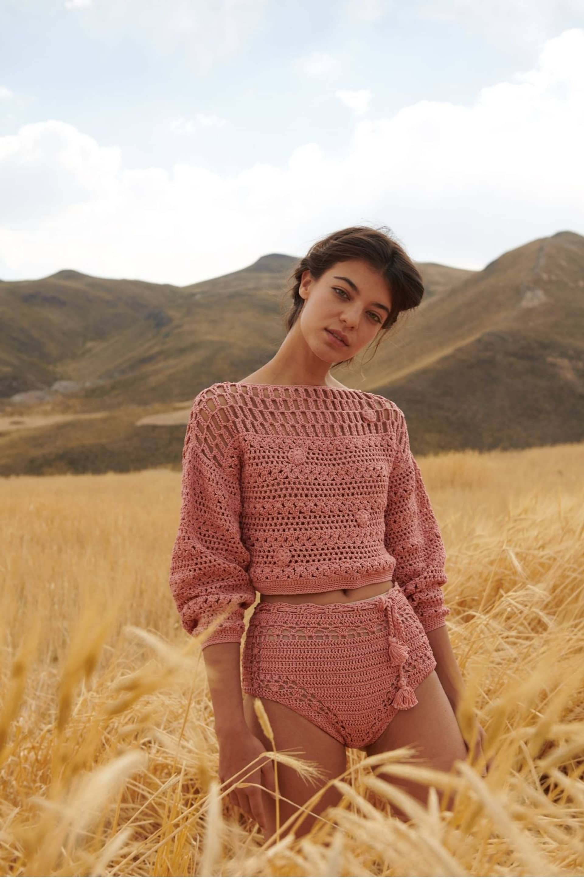 RUMI sweater in Pink made by AYNI