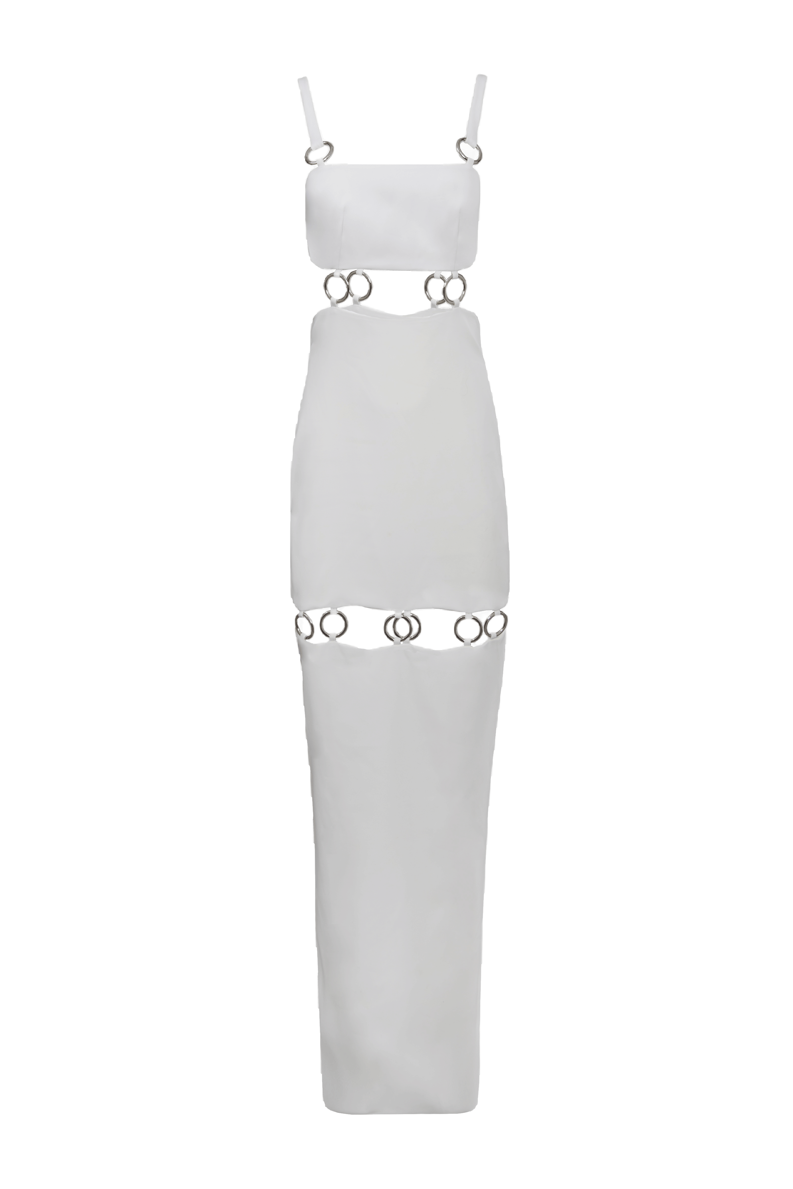 RINGS DRESS in White made by Vestiaire d'un Oiseau Libre