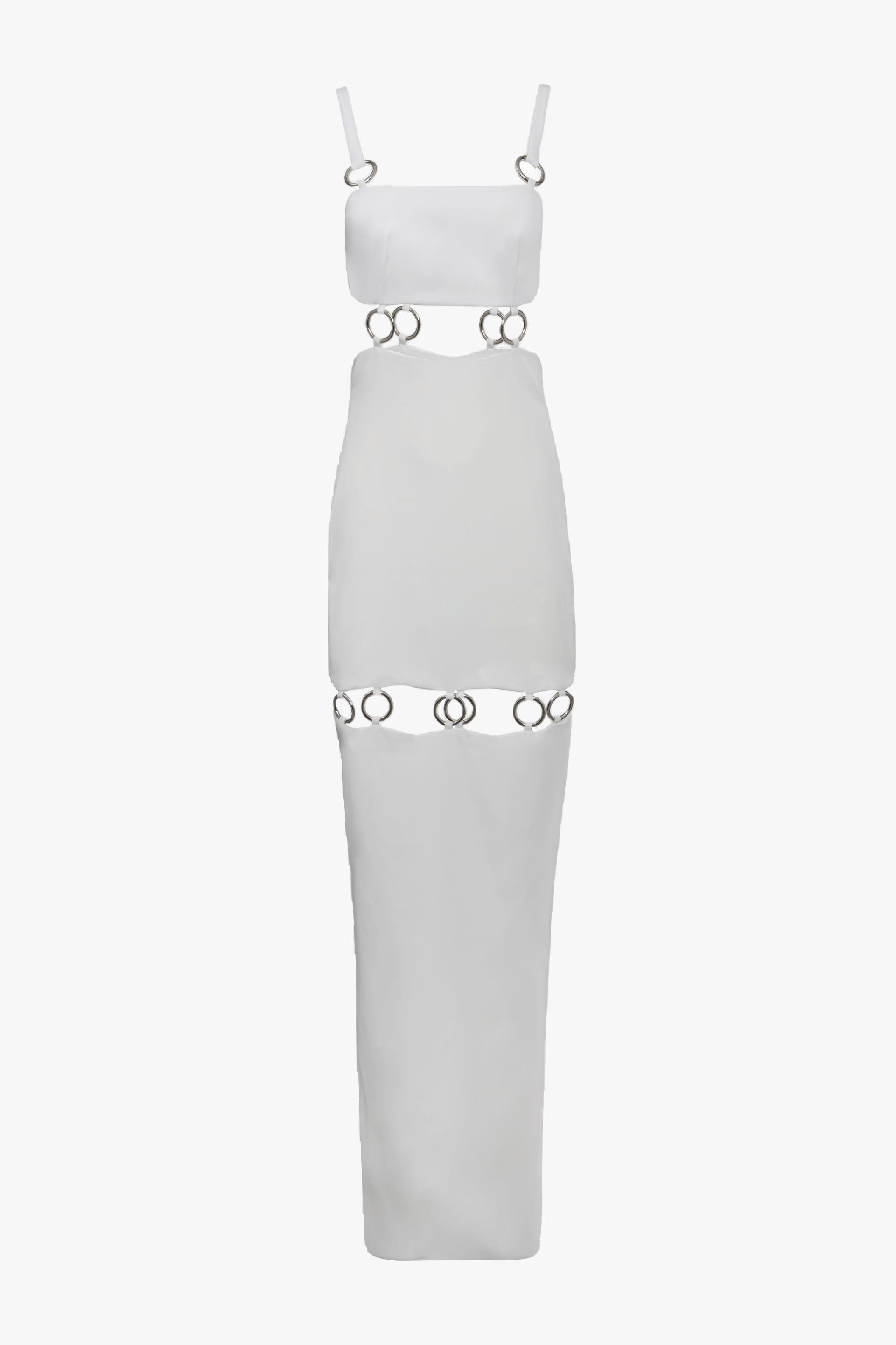 RINGS DRESS in White made by Vestiaire d'un Oiseau Libre
