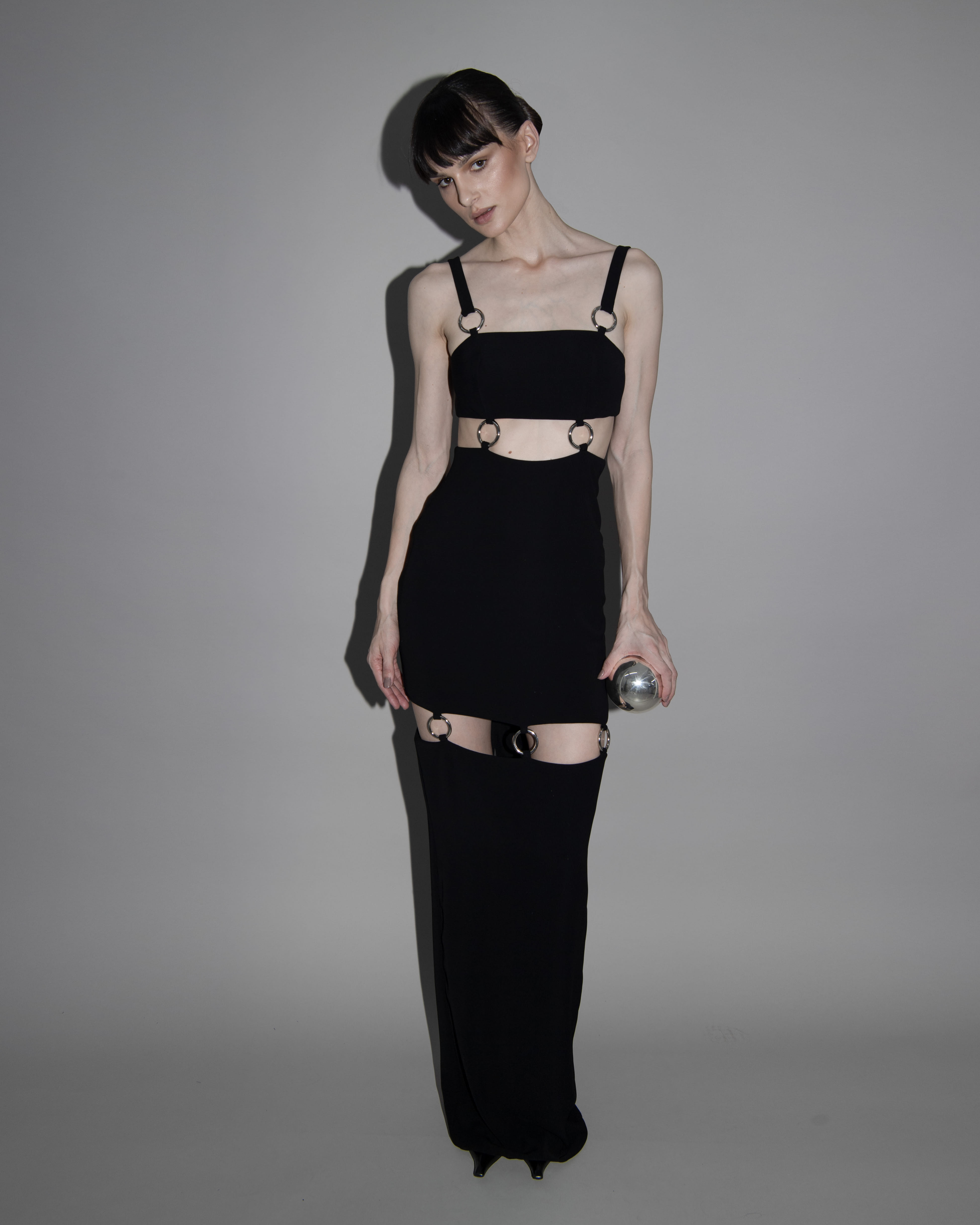 RINGS DRESS in Black made by Vestiaire d'un Oiseau Libre