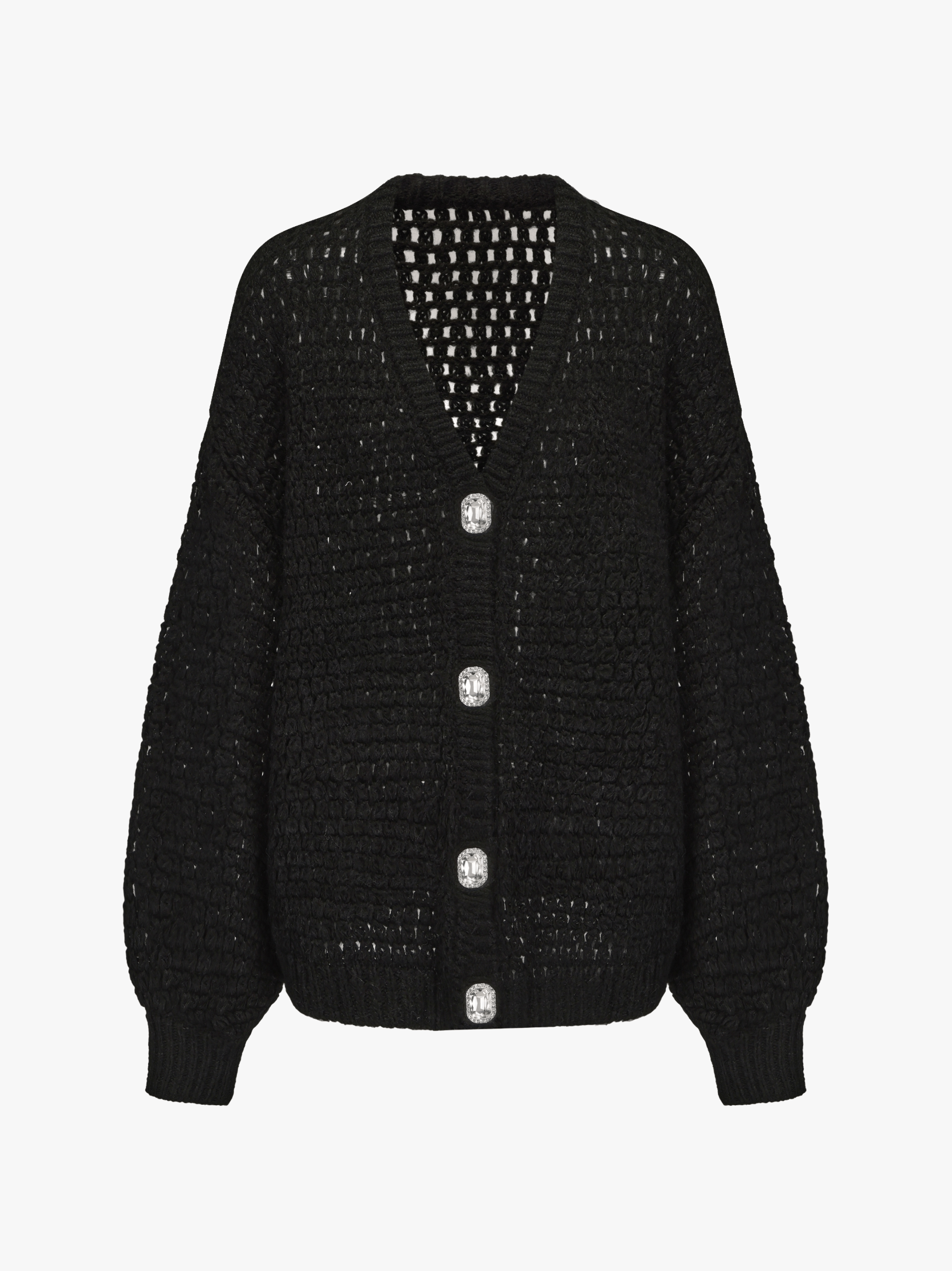 Alexis Cardigan + Scarf Set (Black) made by Nana Jacqueline