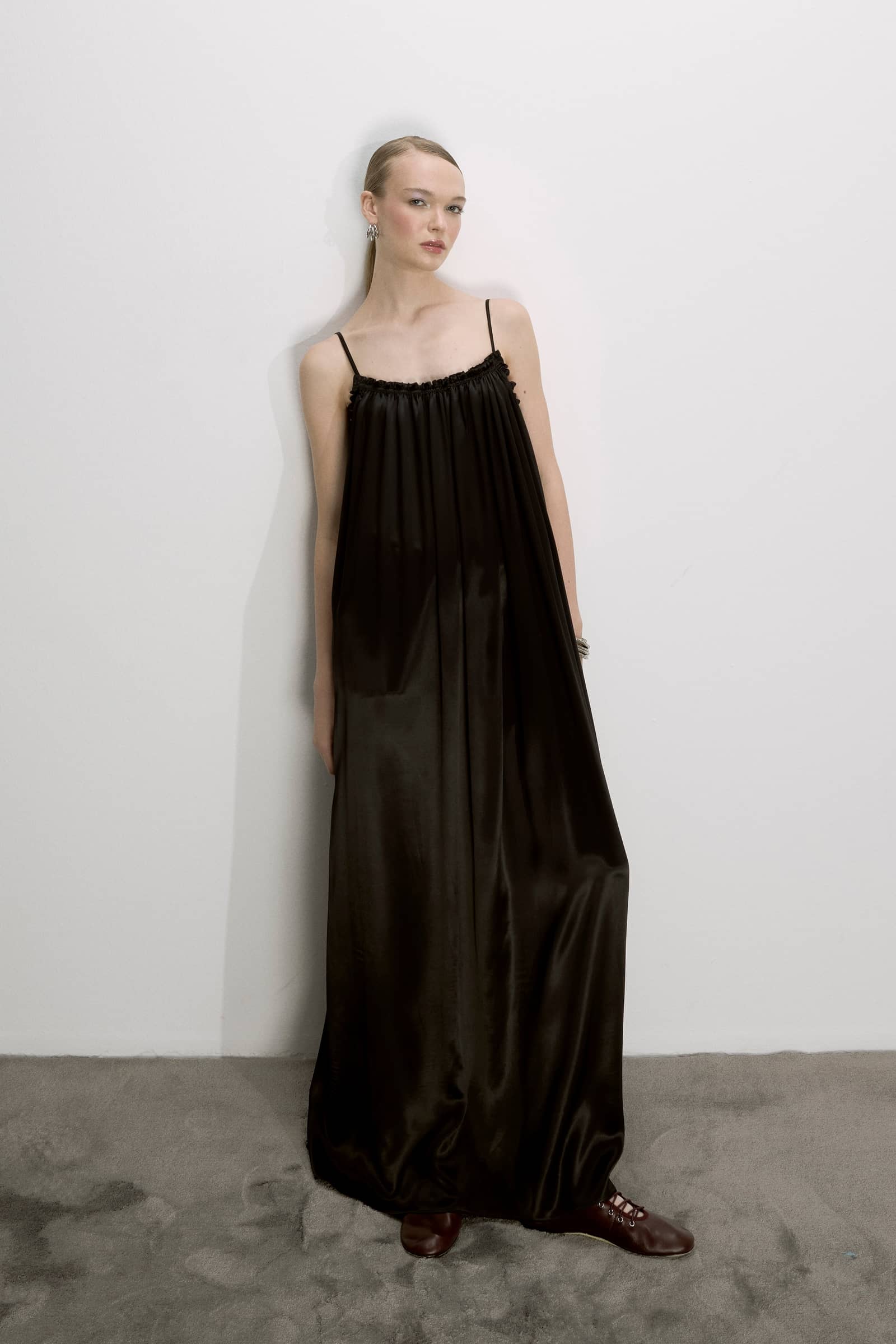 Adele Dress In Black made by Nazli Ceren