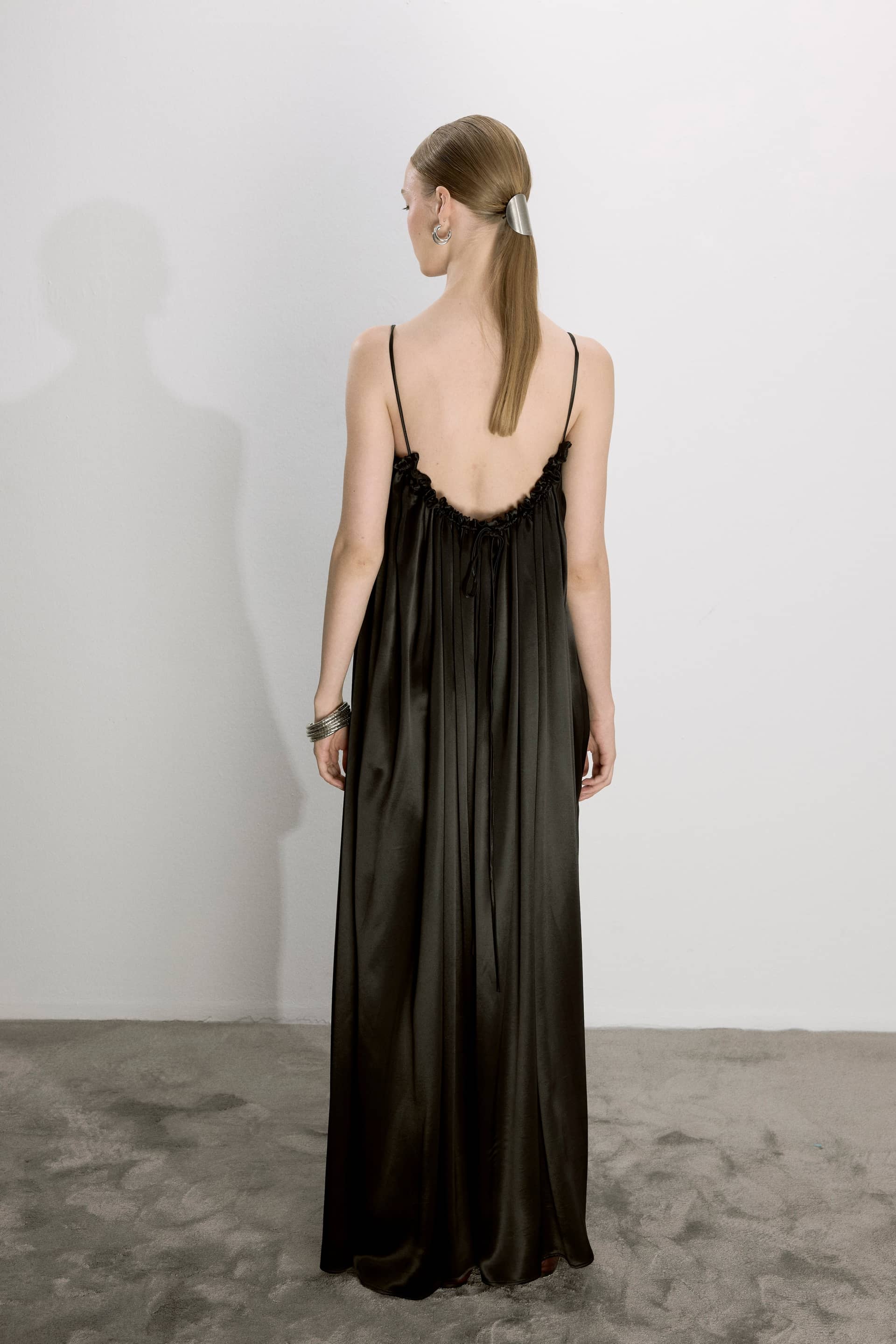 Adele Dress In Black made by Nazli Ceren