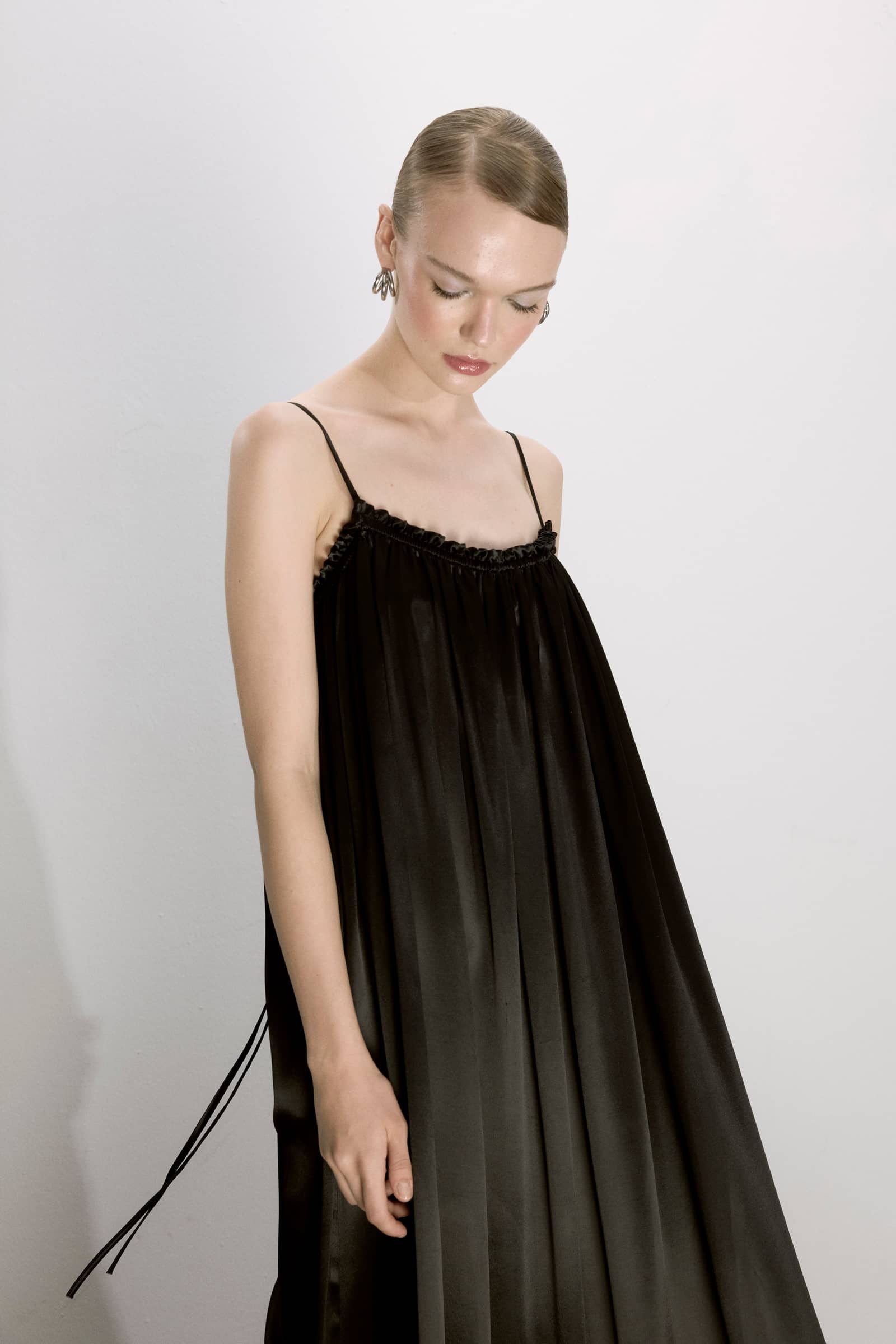 Adele Dress In Black made by Nazli Ceren