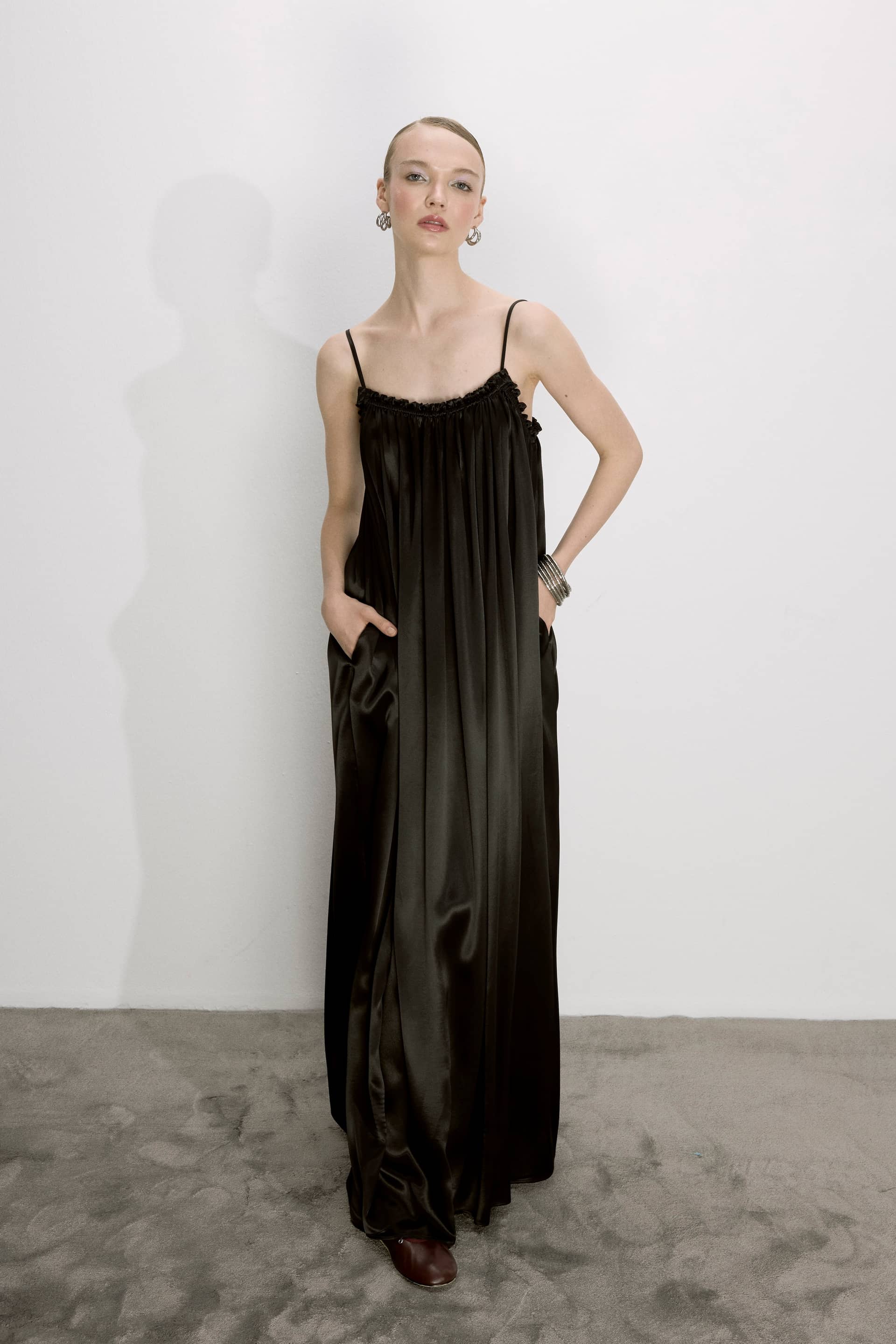 Adele Dress In Black made by Nazli Ceren