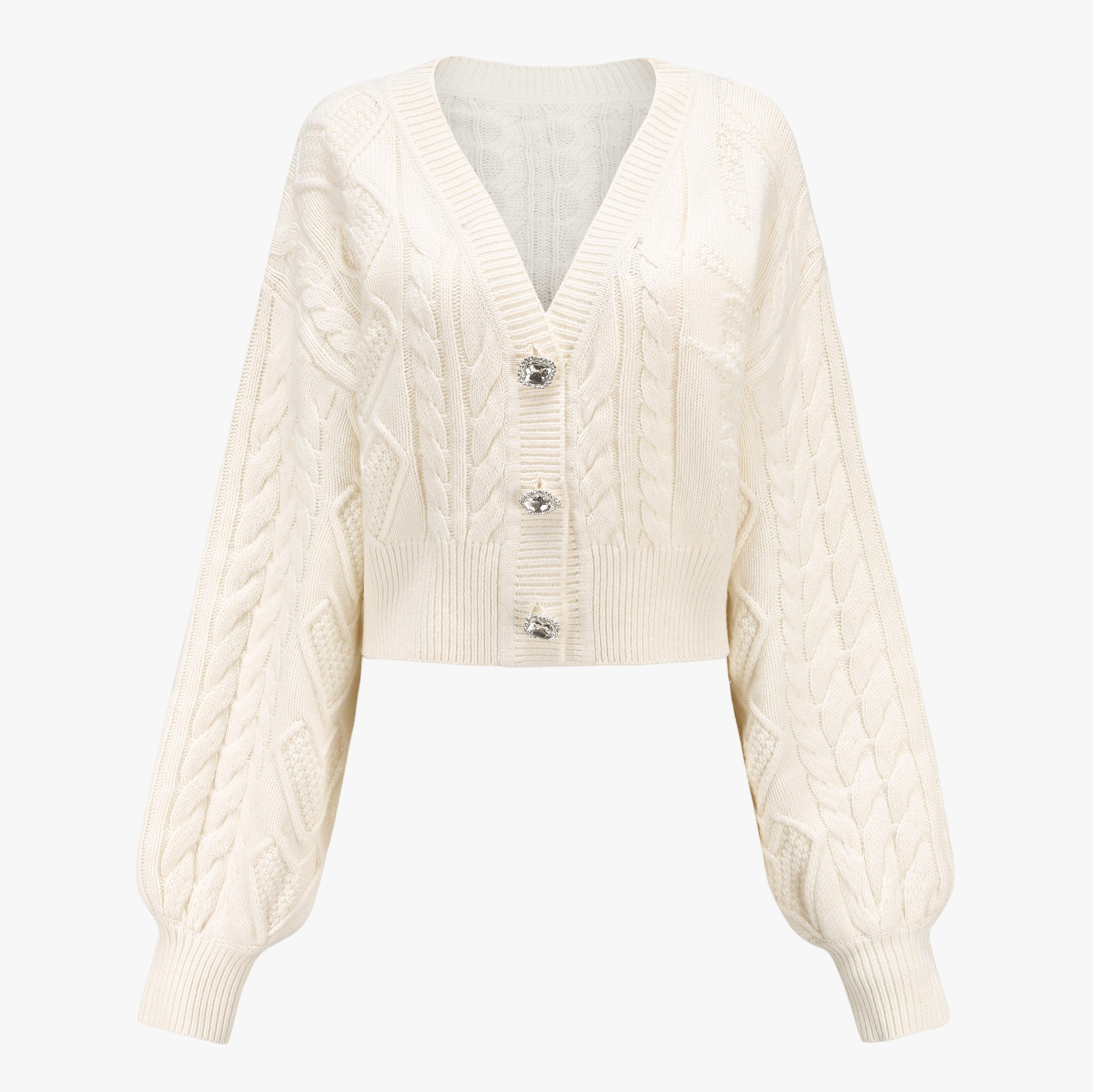 White Nina Cardigan (Final Sale) made by Nana Jacqueline