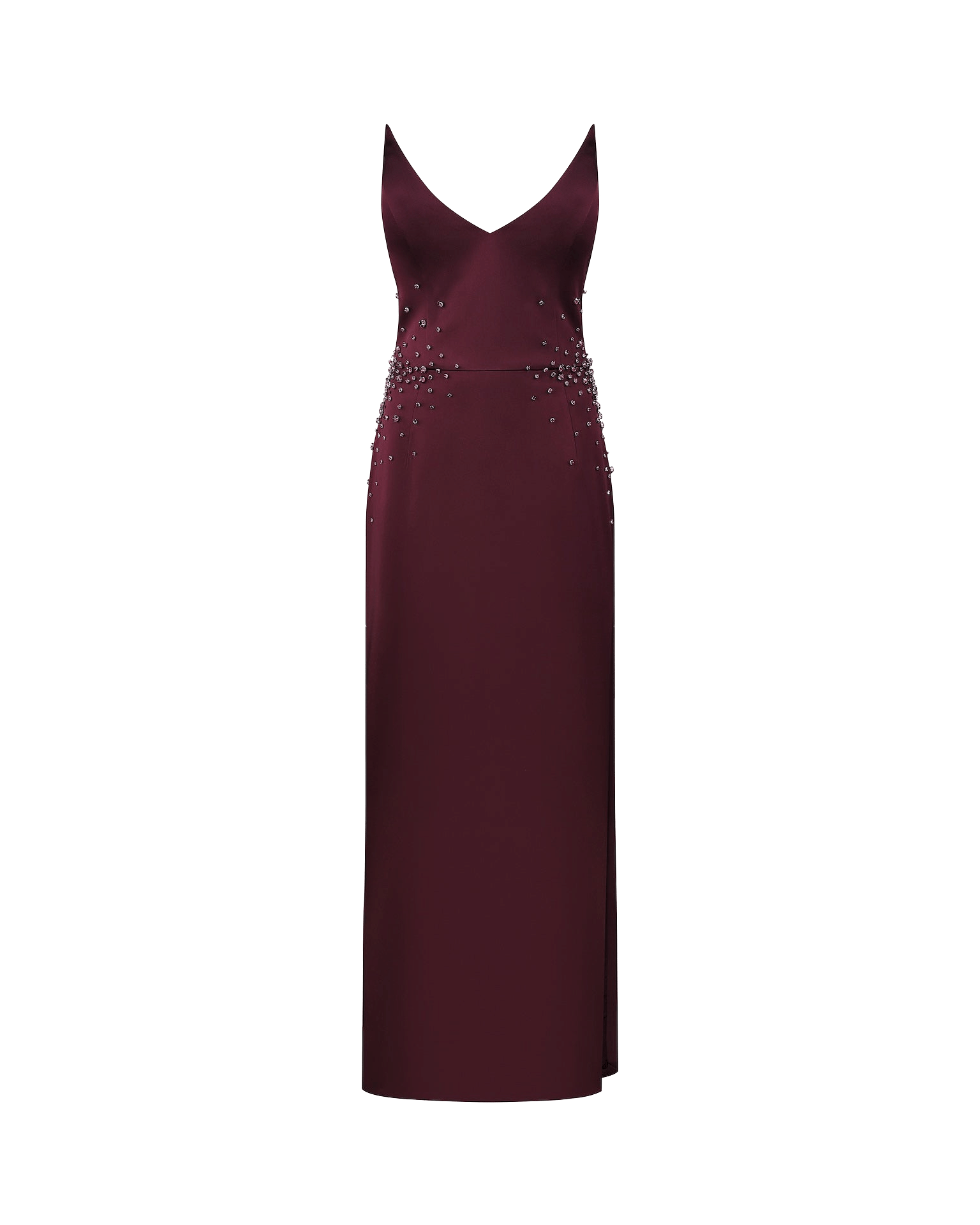 Crystal Embellished V-Neck Strapless Gown made by NDS The Label