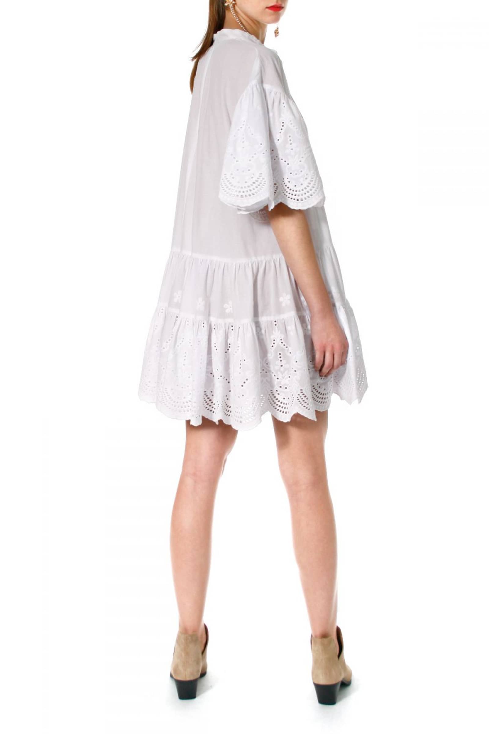 Dress Tenneisha white in White made by HALEWSKI