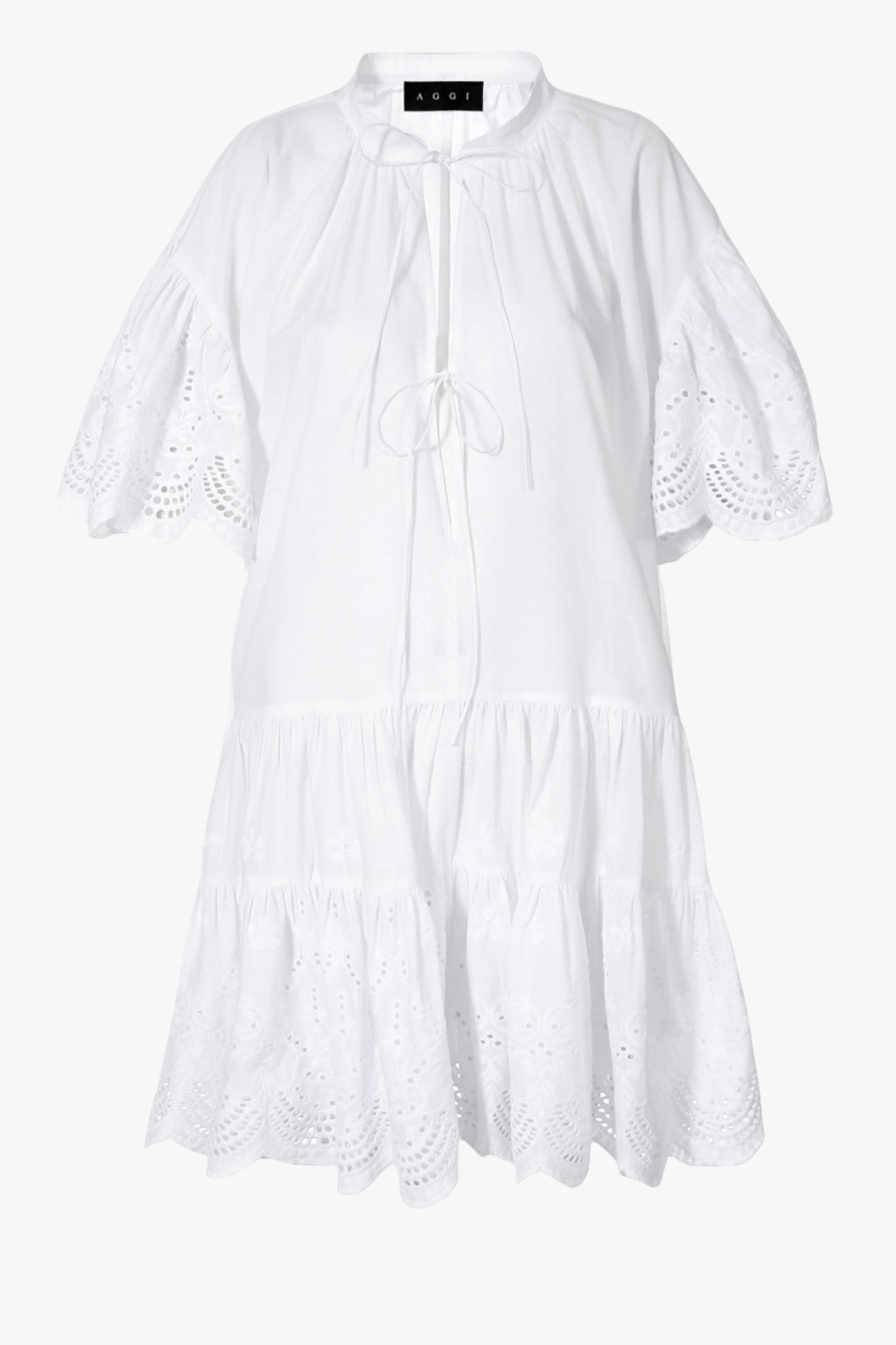 Dress Tenneisha white in White made by HALEWSKI