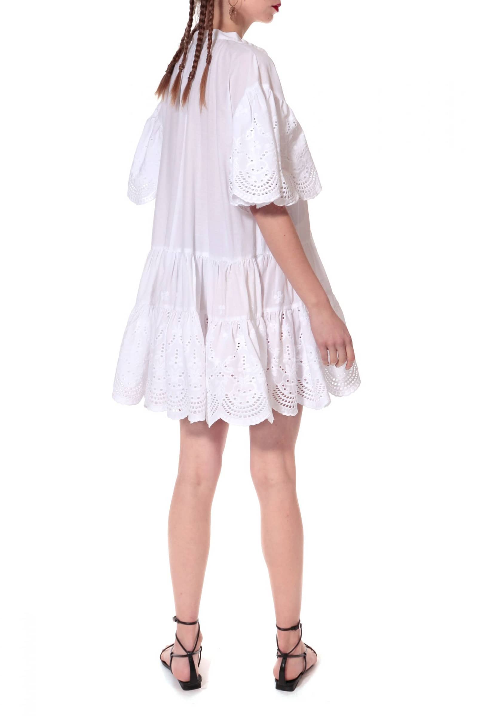 Dress Tenneisha white in White made by HALEWSKI