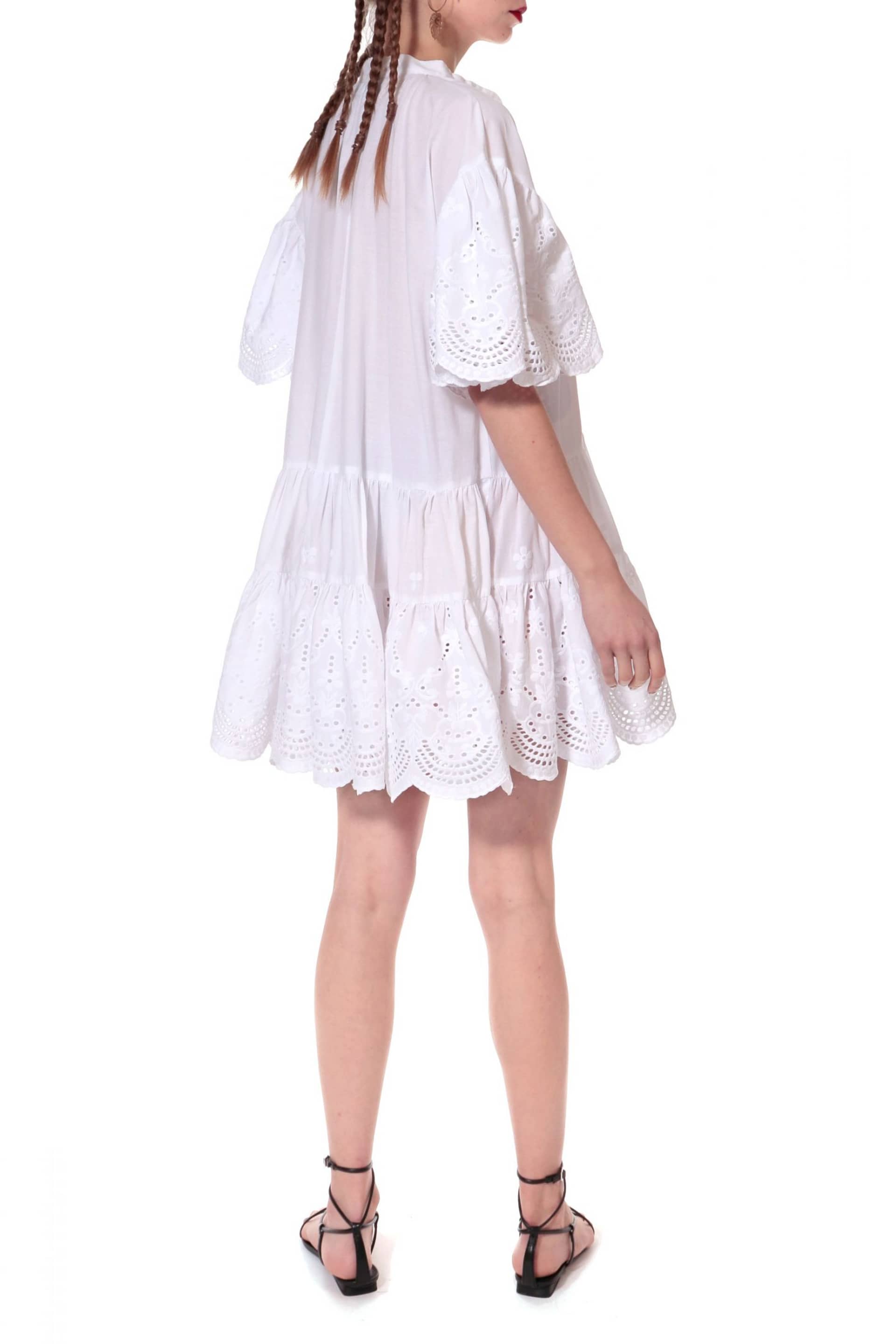 Dress Tenneisha white in White made by HALEWSKI