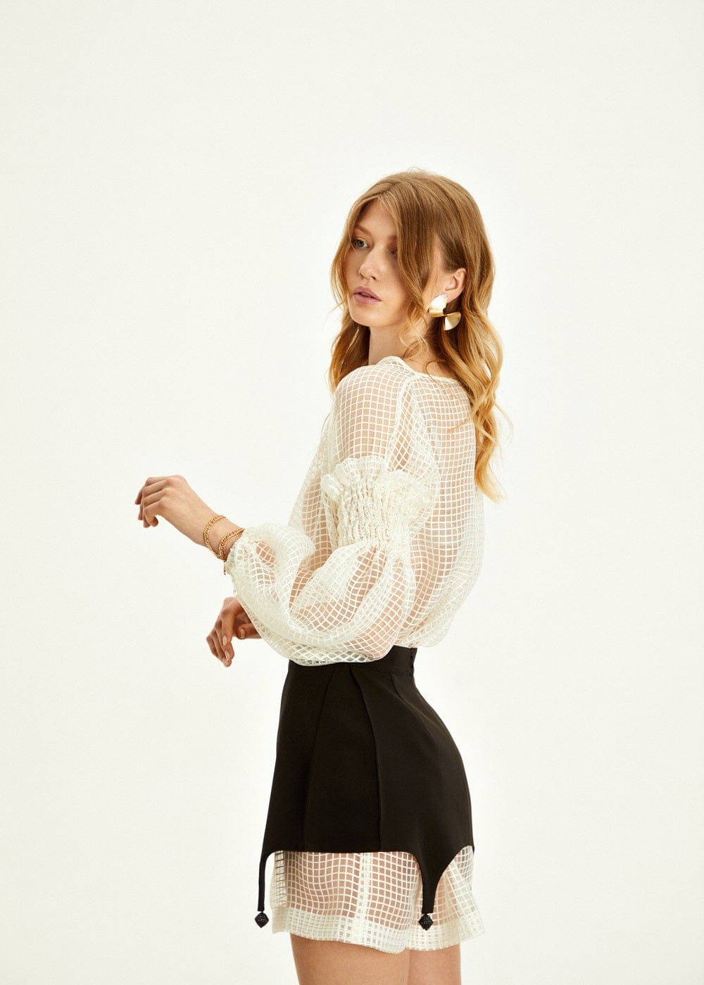 Long Organza Blouse made by Guranda