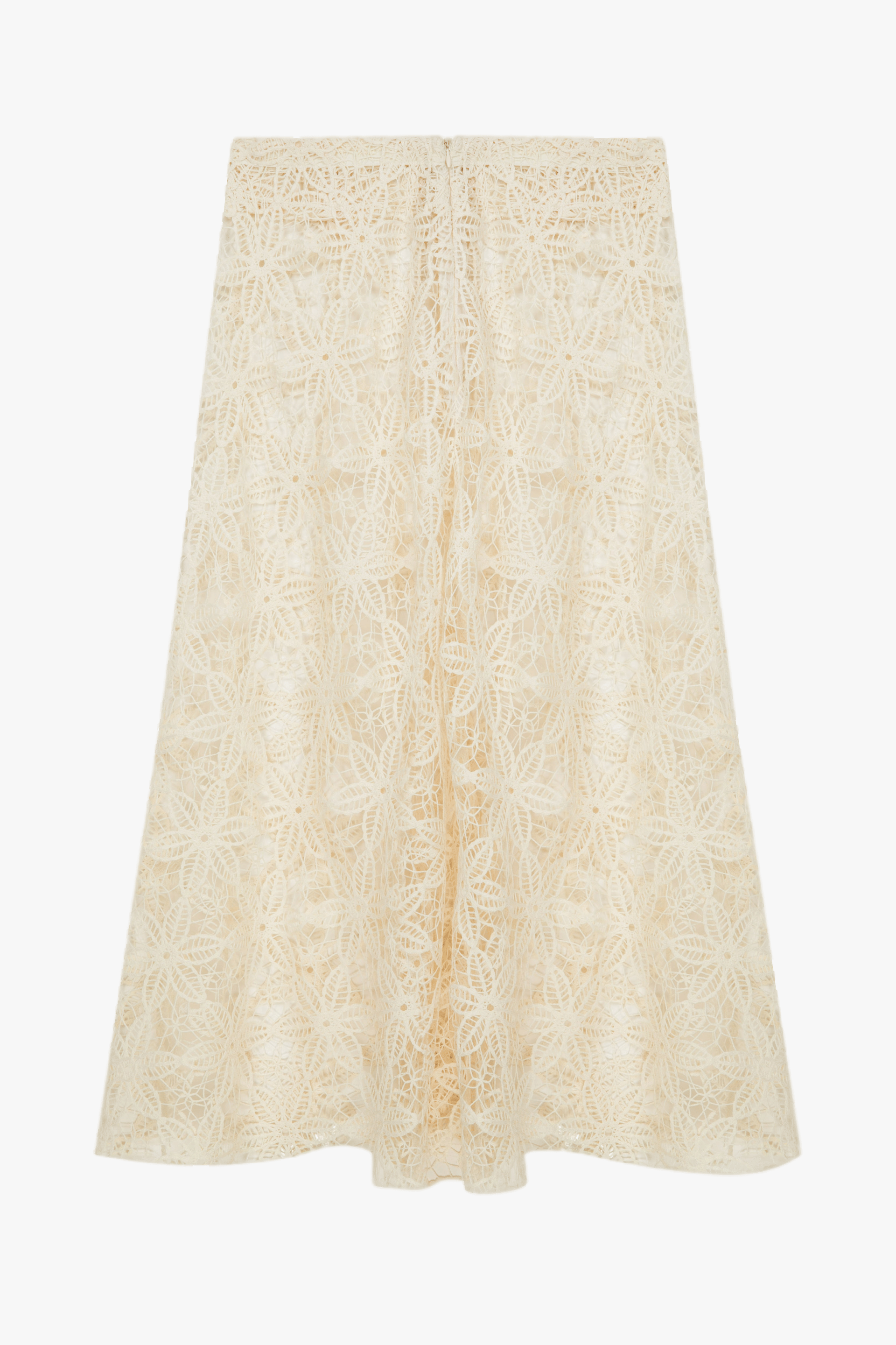 Clea Crochet Midi Skirt in Pear Sorbet made by Nazli Ceren