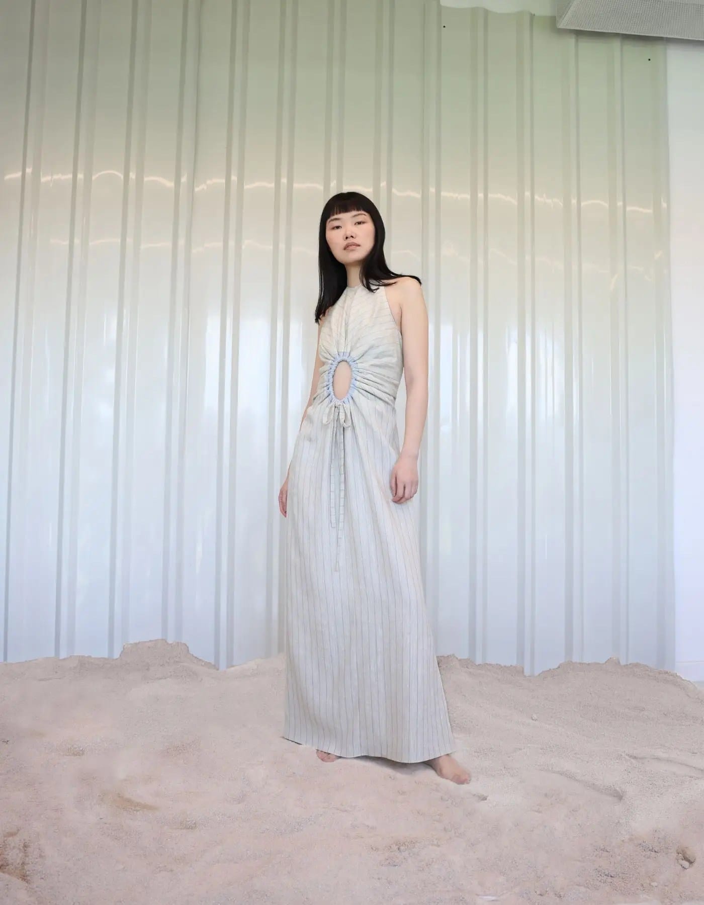 SOLA Linen Maxi Dress made by MAET