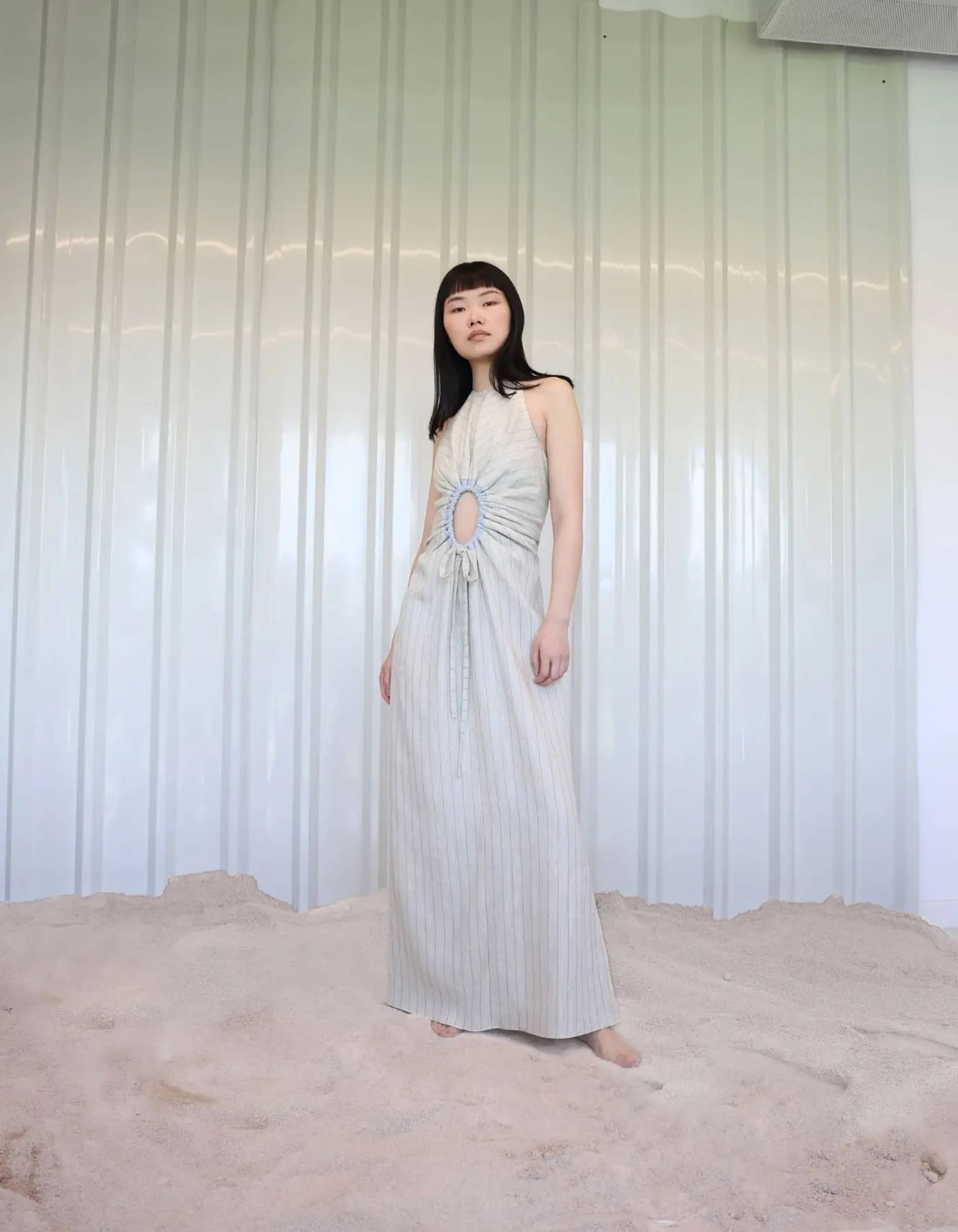 SOLA Linen Maxi Dress made by MAET