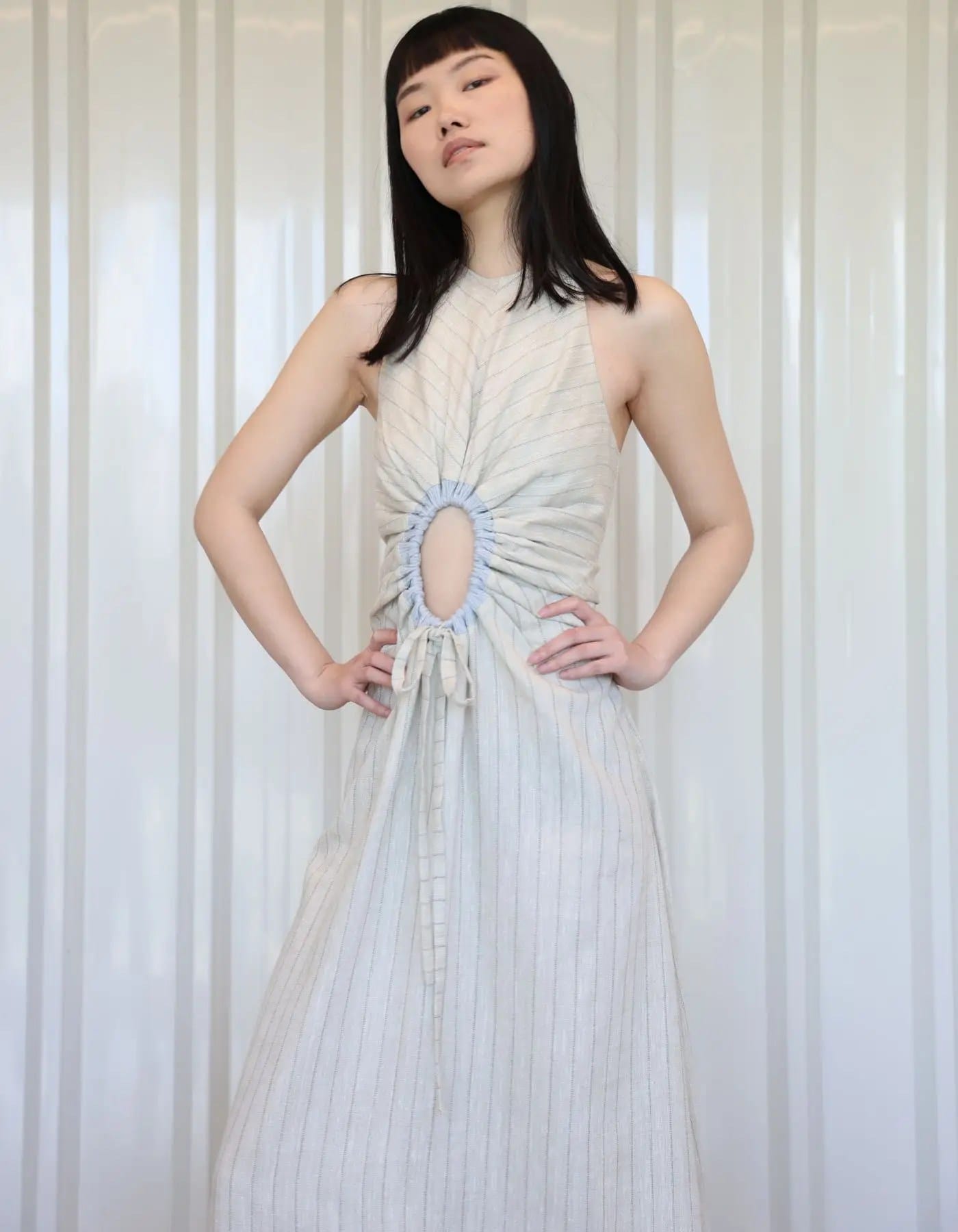 SOLA Linen Maxi Dress made by MAET