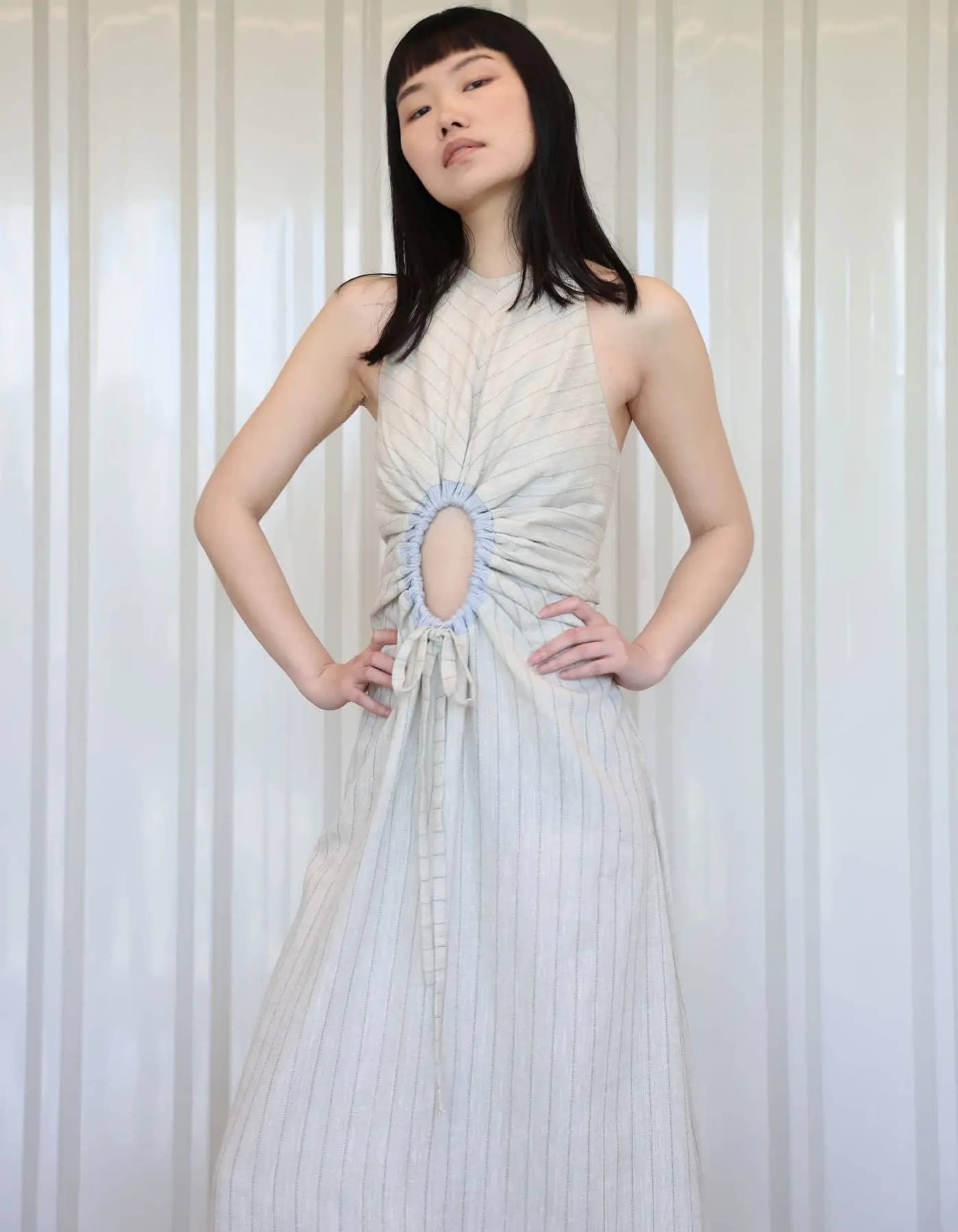 SOLA Linen Maxi Dress made by MAET