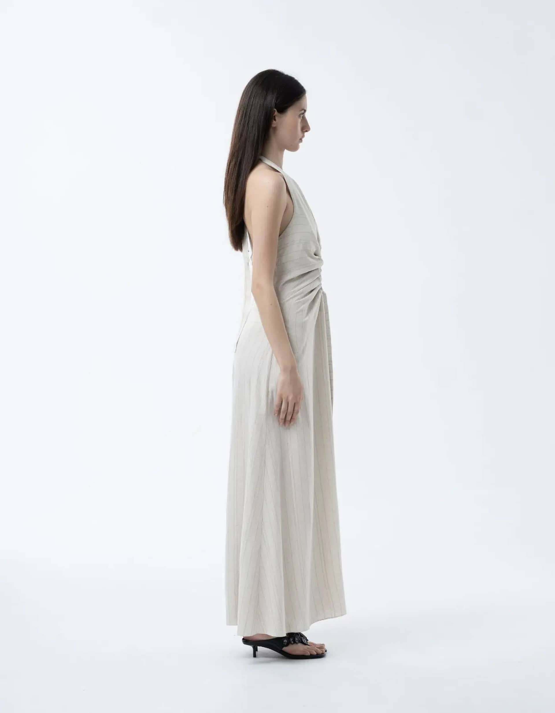 SOLA Linen Maxi Dress made by MAET