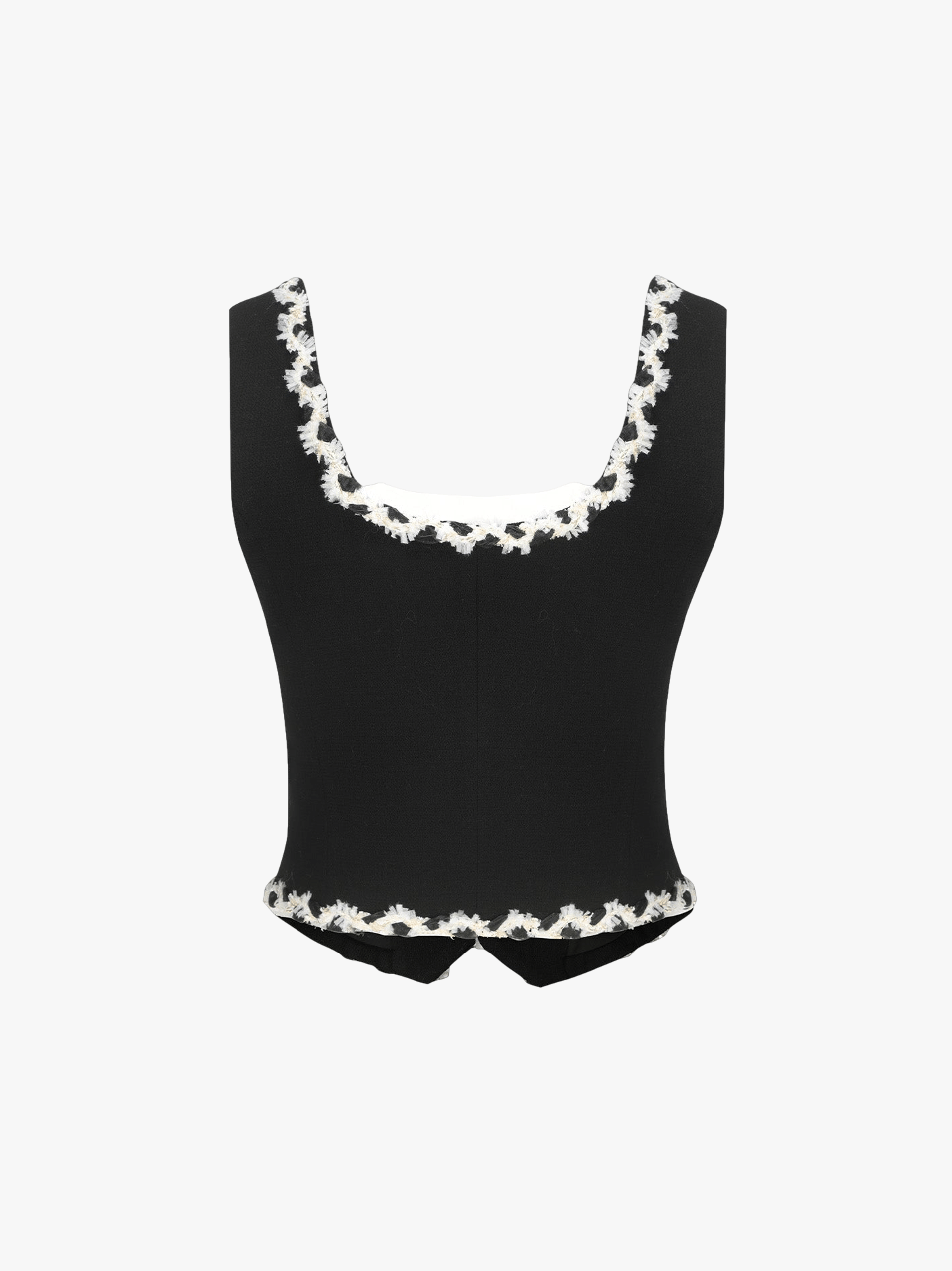 Lisette Vest Top (Black) made by Nana Jacqueline