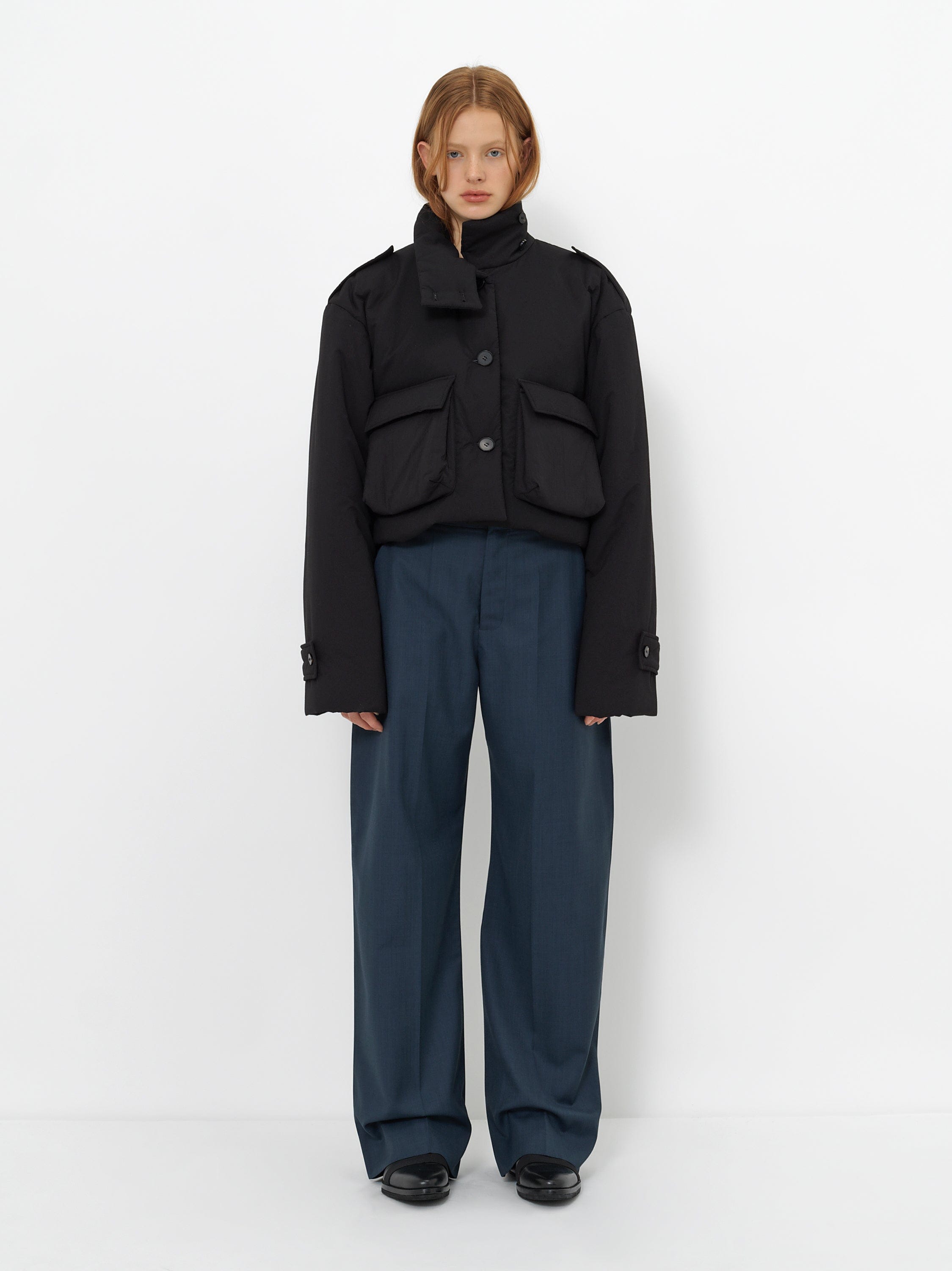 CROPPED PUFFER JACKET WITH 3M THINSULATE INSULATION made by YIBRI