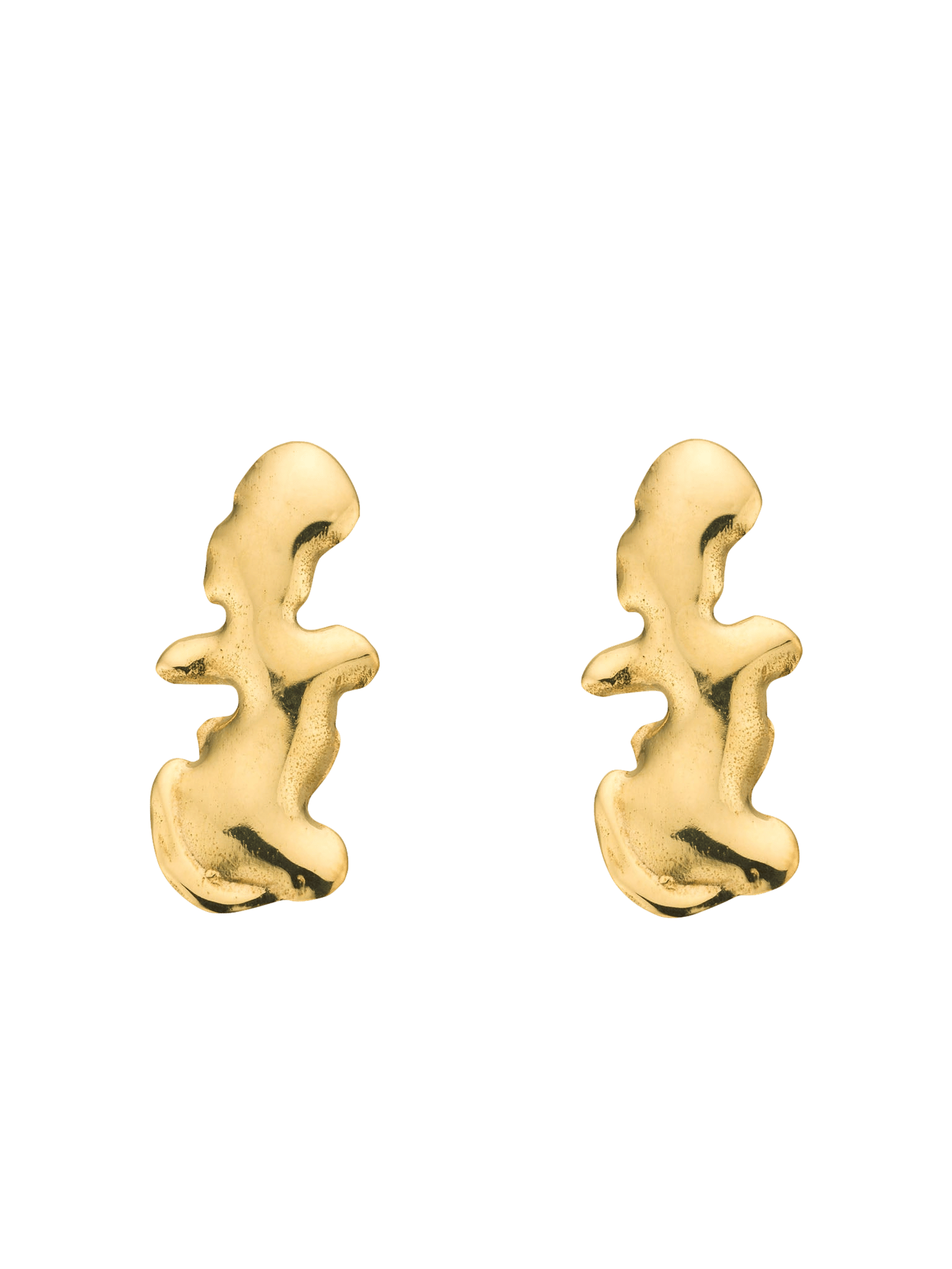 Euphoria Shaman Earrings Gold in Gold made by Eva Remenyi