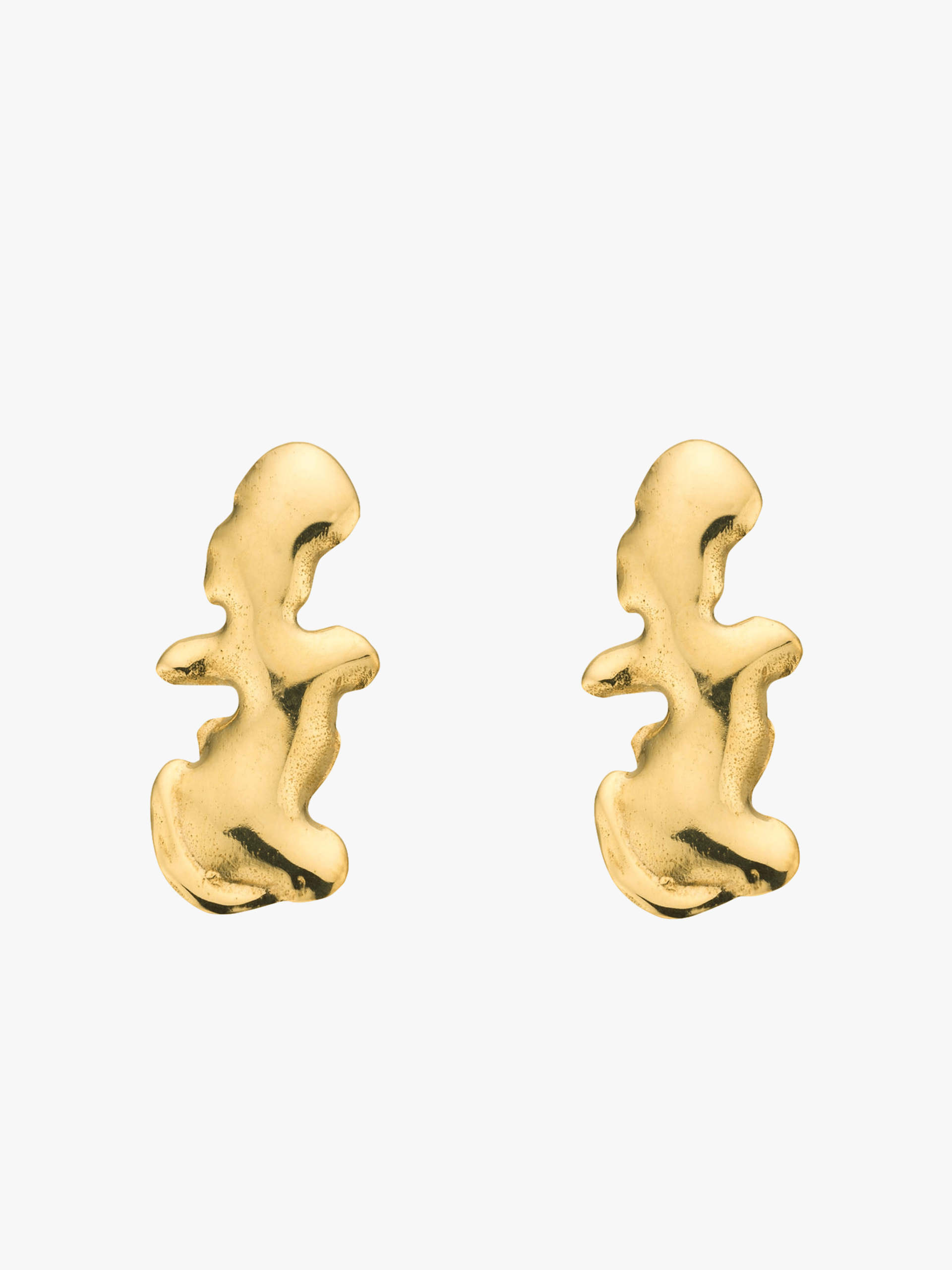 Euphoria Shaman Earrings Gold in Gold made by Eva Remenyi