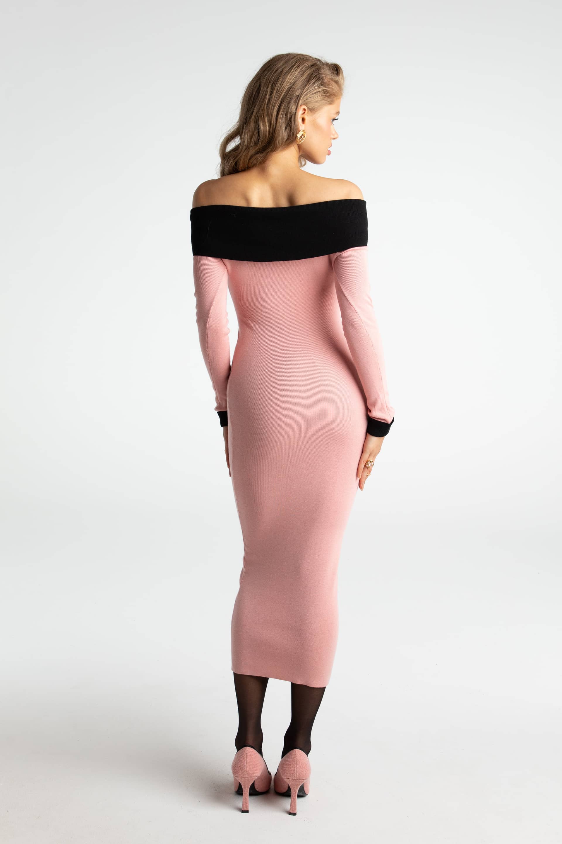 Annie Knit Dress in Pink made by Nana Jacqueline