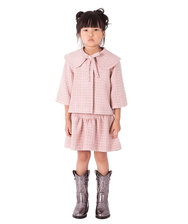 Bouclé Tweed Girls Jacket made by Mama Luma