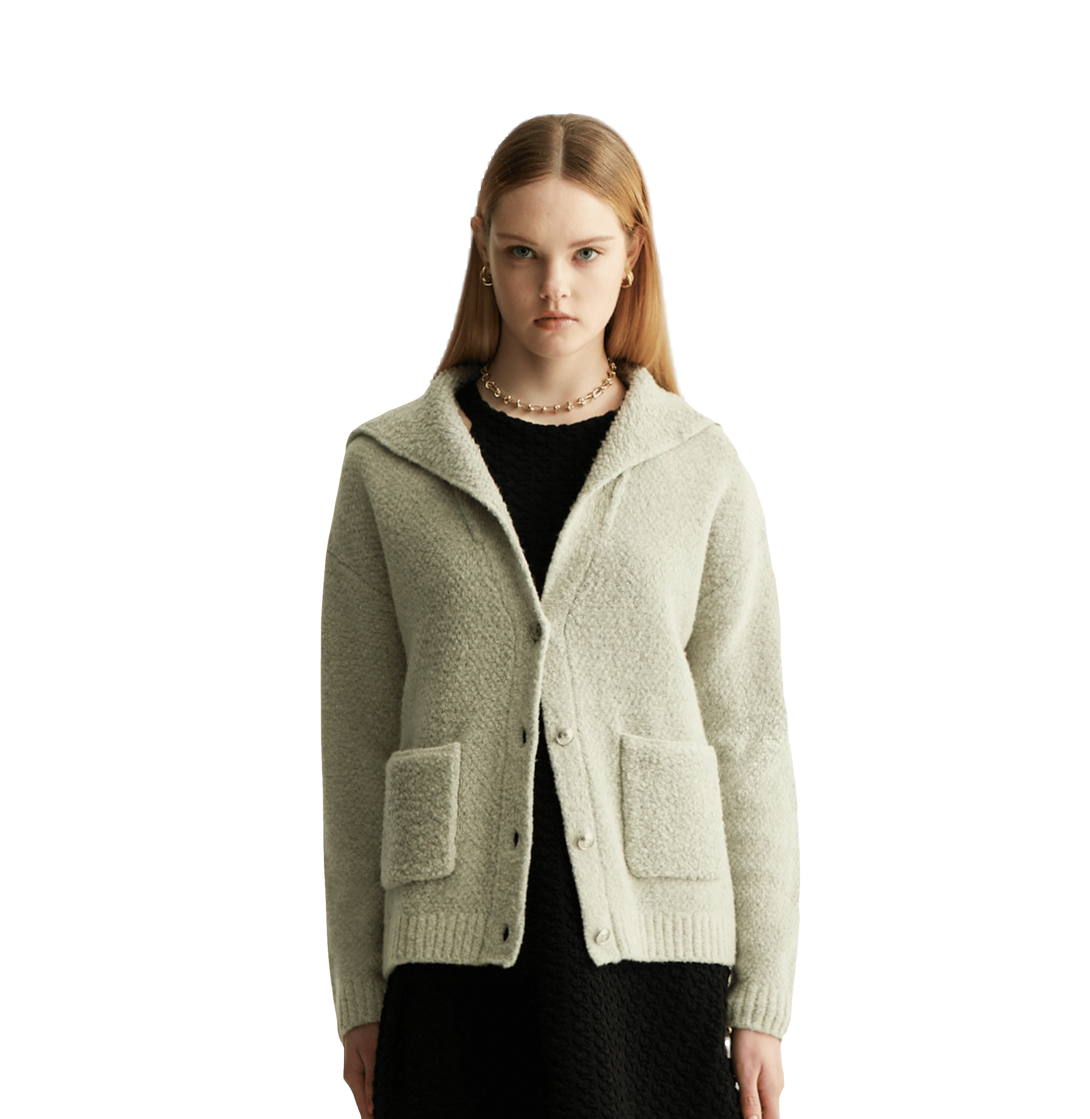 TEDDY BOUCLÉ CARDIGAN made by CRUSH Collection