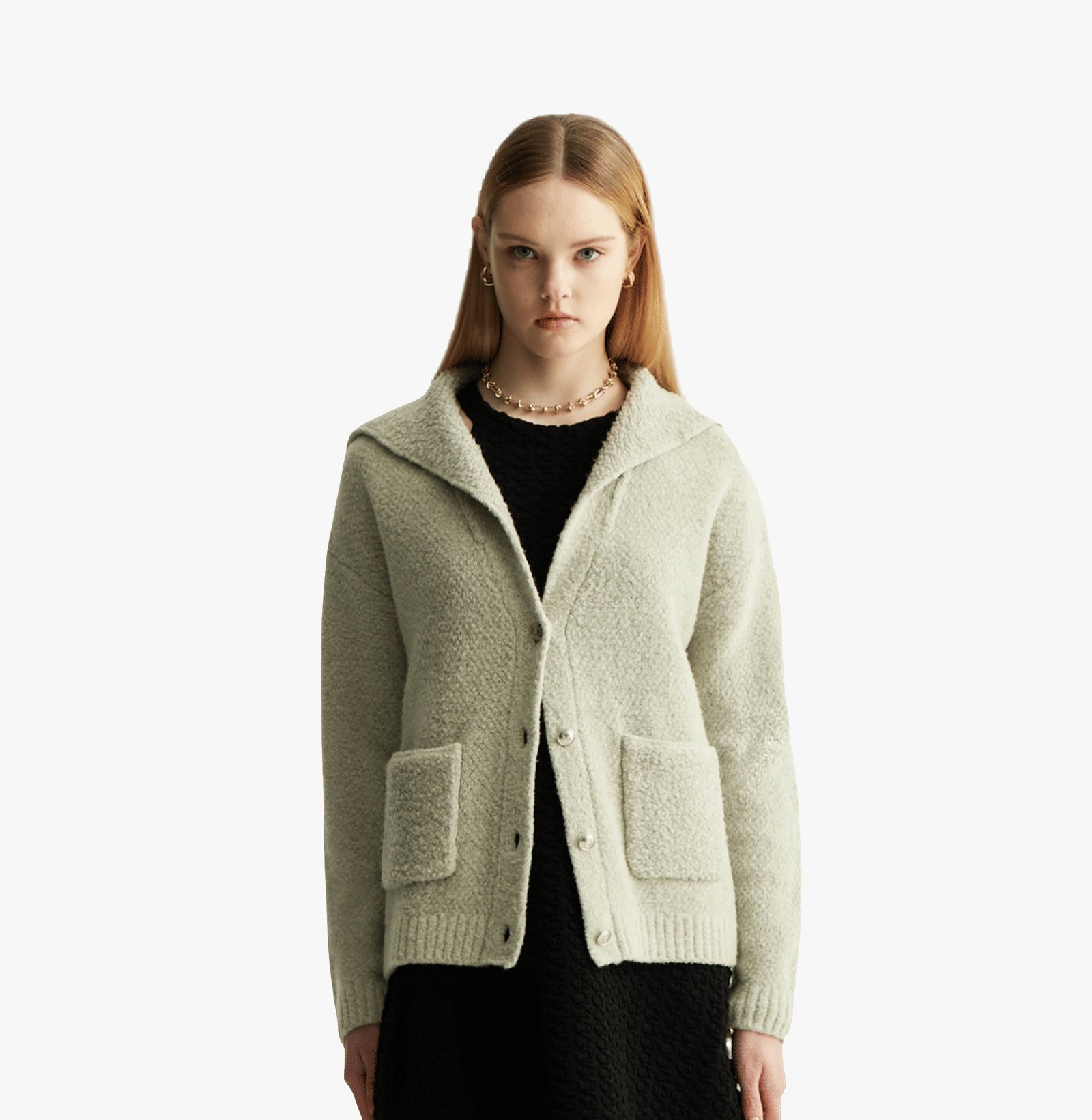 TEDDY BOUCLÉ CARDIGAN made by CRUSH Collection