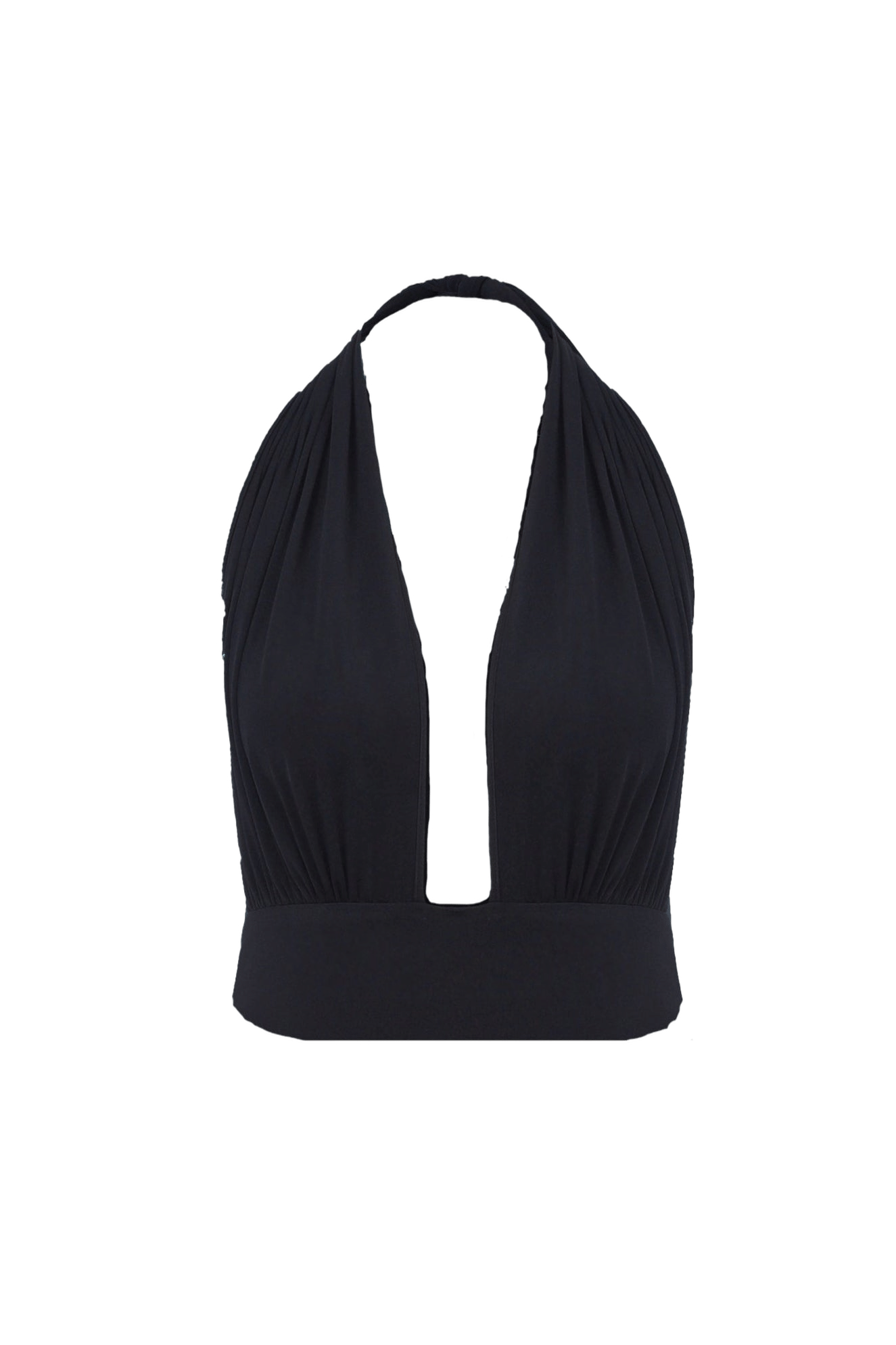 Ines Jersey Blouse In Black made by Nazli Ceren