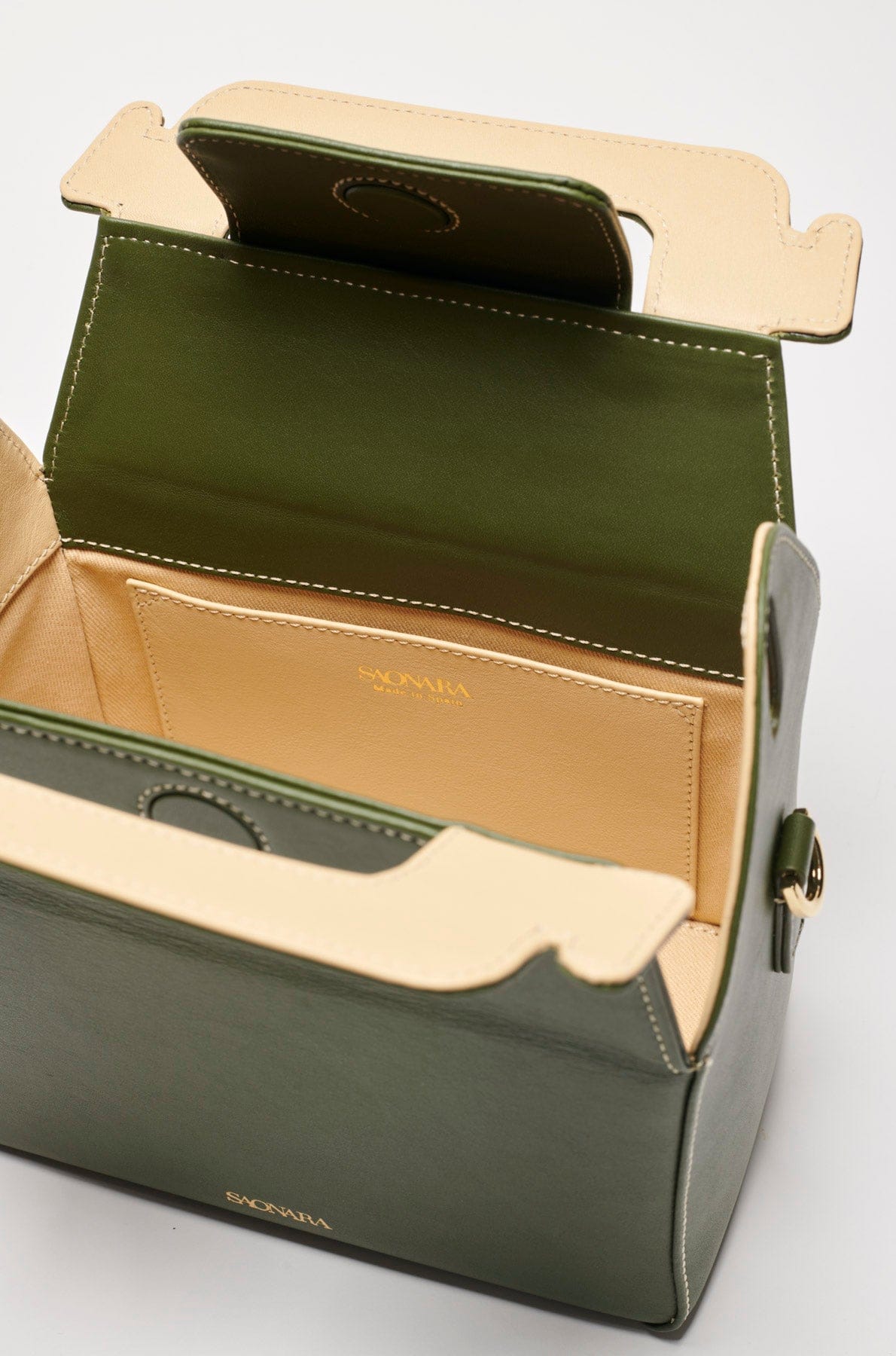 SAONARA KUKITO ARMY GREEN/Cream Skin made by Saonara