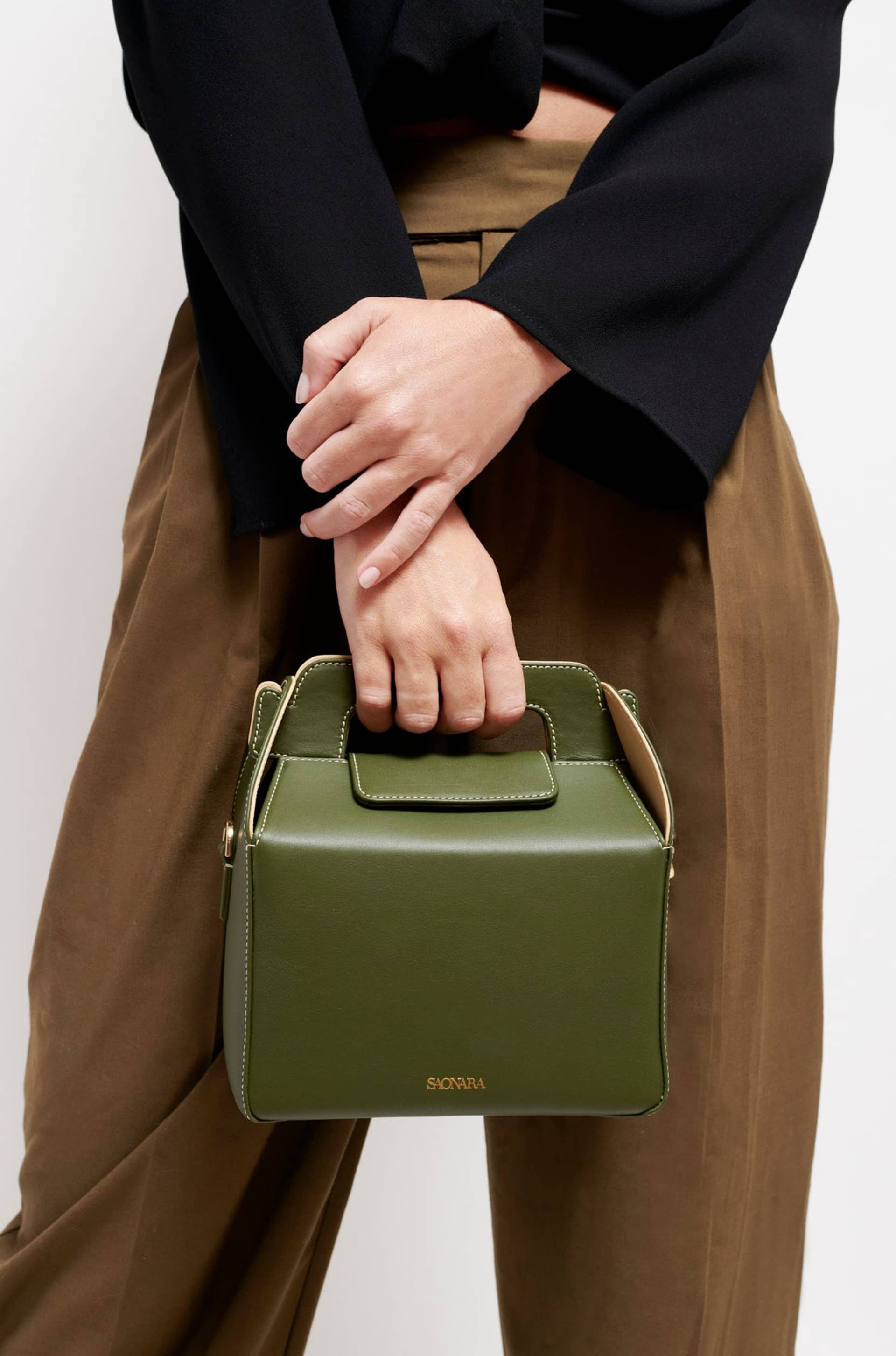 SAONARA KUKITO ARMY GREEN/Cream Skin made by Saonara