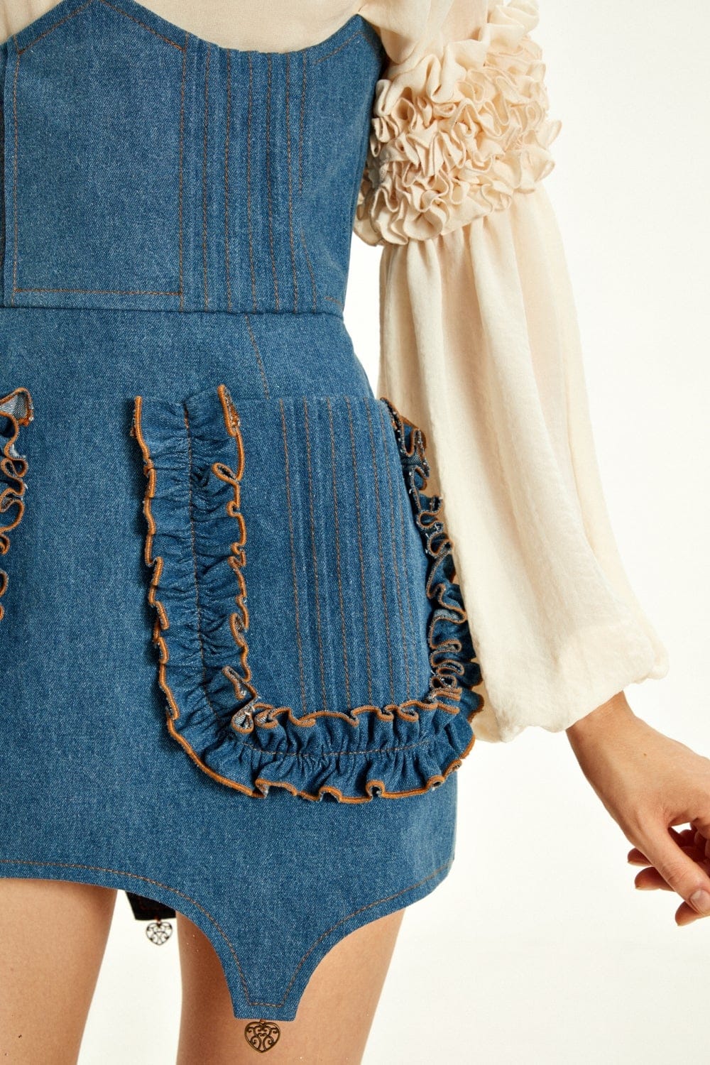 Denim Corset Skirt made by Guranda