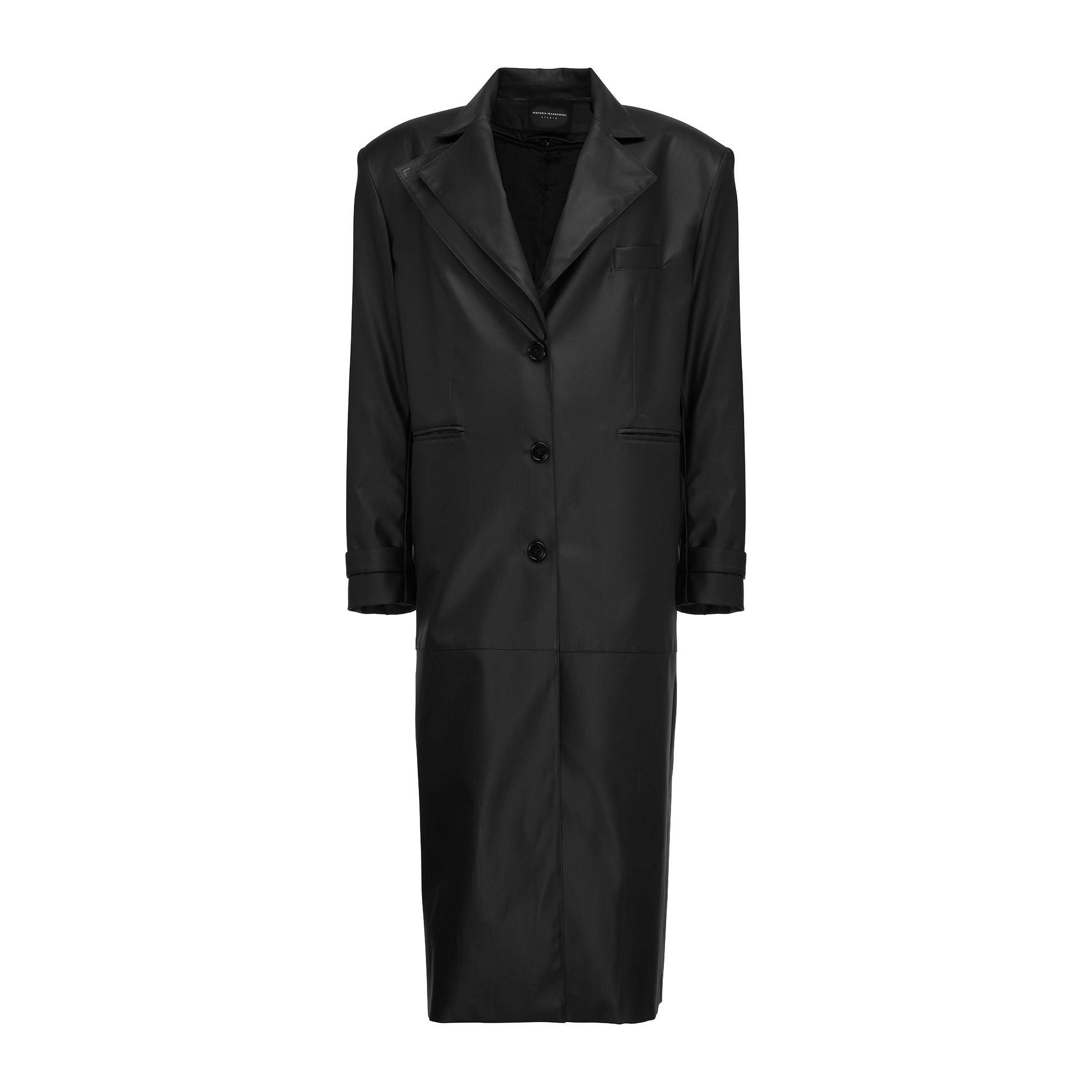 Ann Faux Leather Coat made by Wiktoria Frankowska